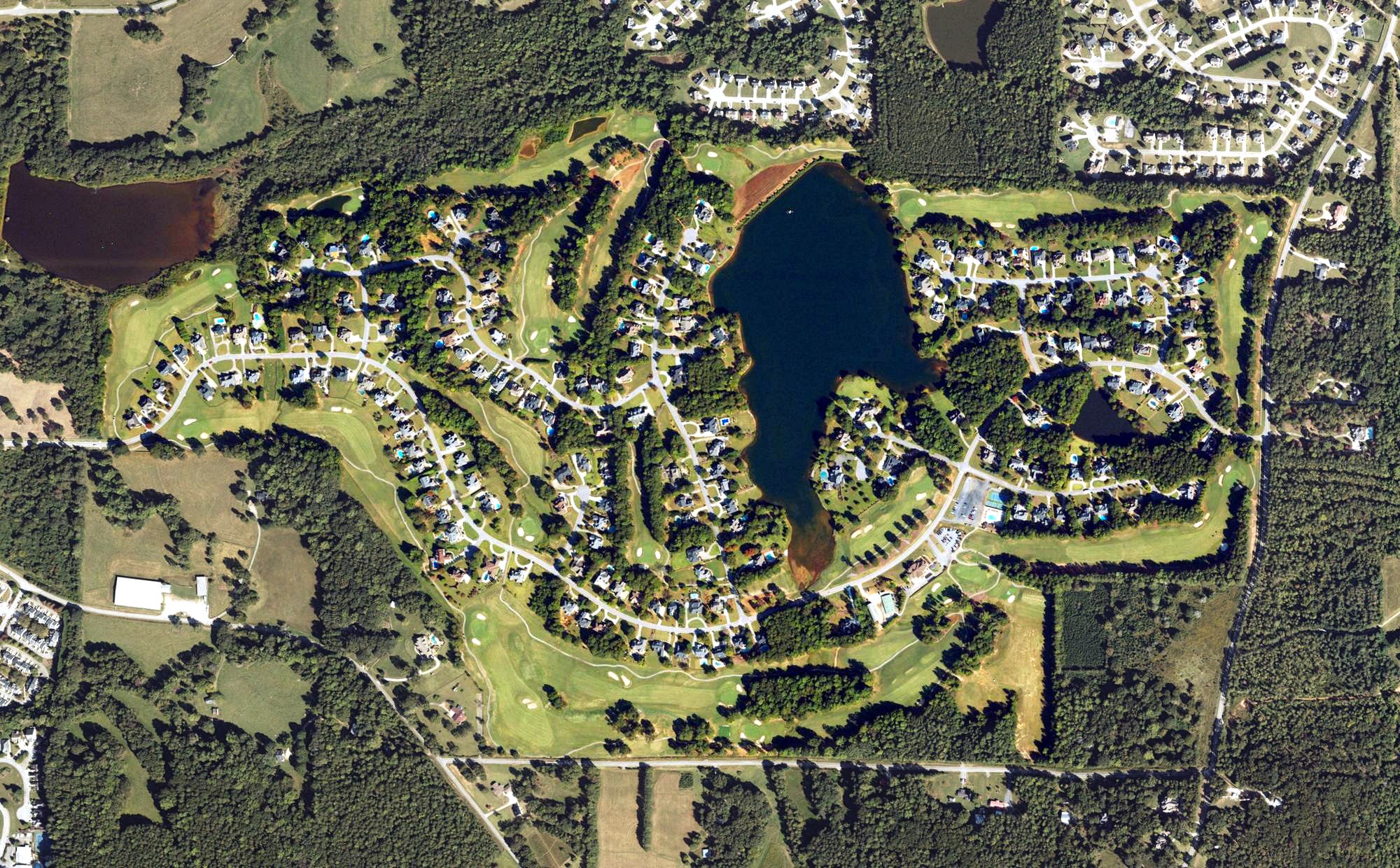 Aerial view of Oak Mountain Golf Club, GA