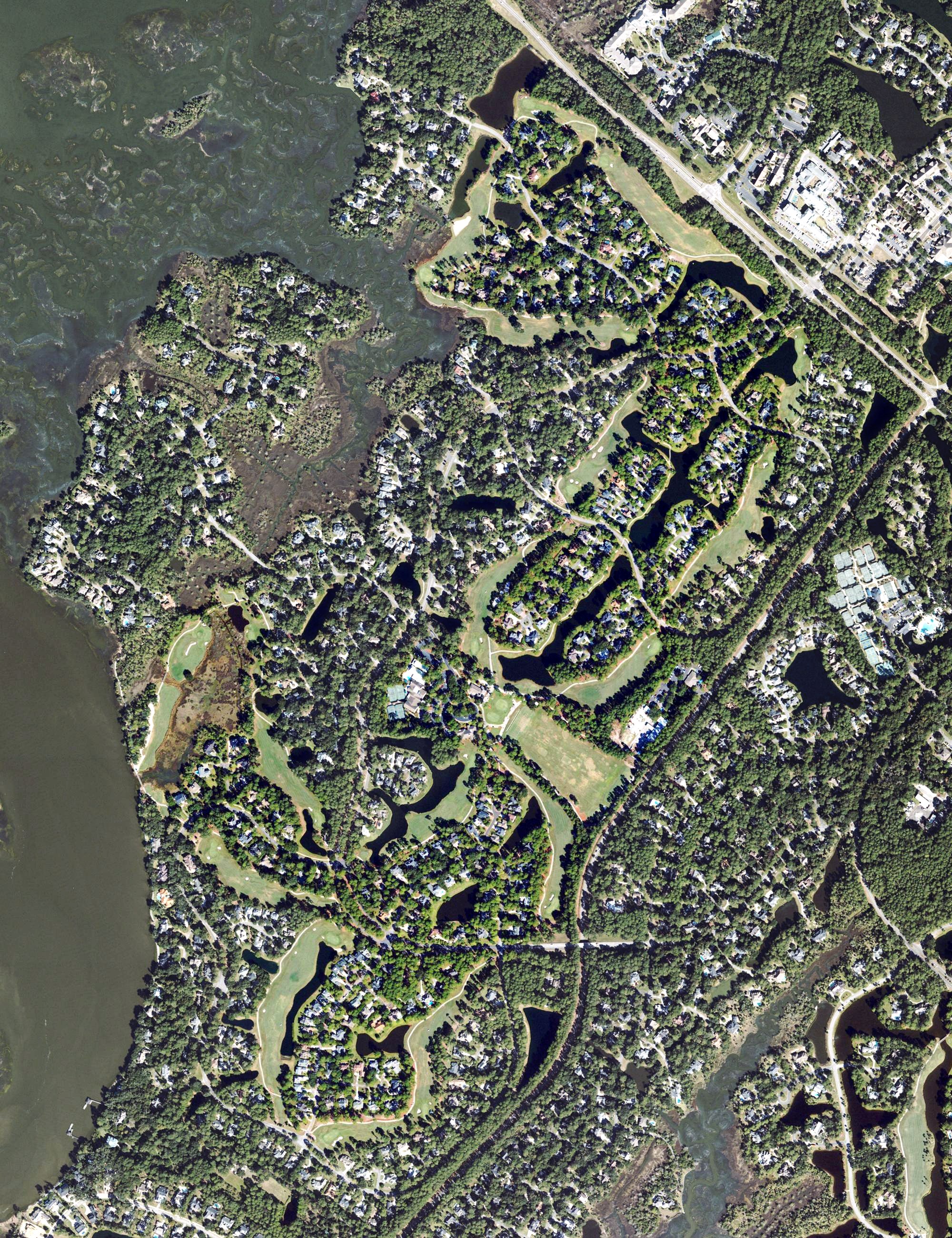 Aerial view of Oakridge, GA