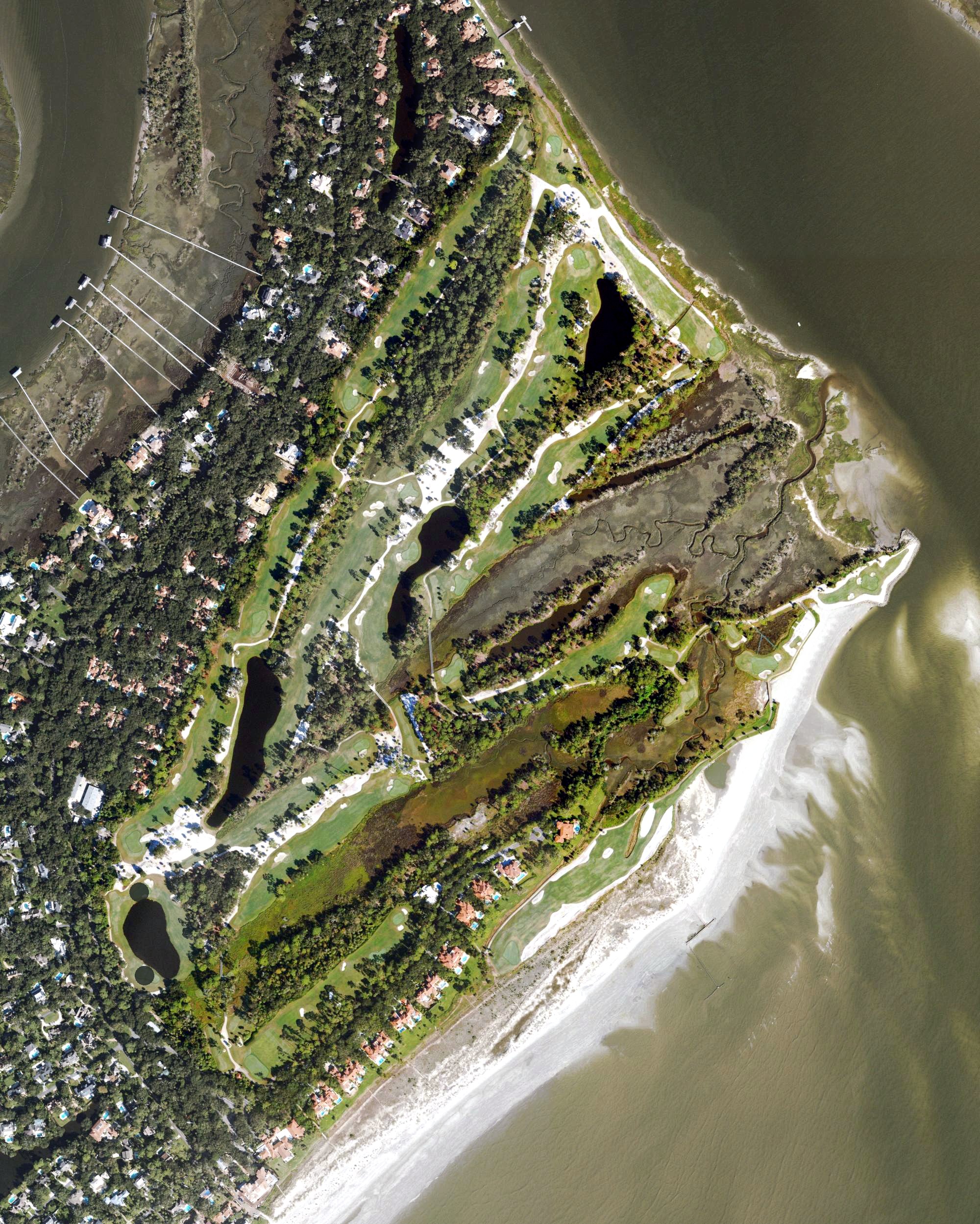 Aerial view of Ocean Forest Golf Club, GA