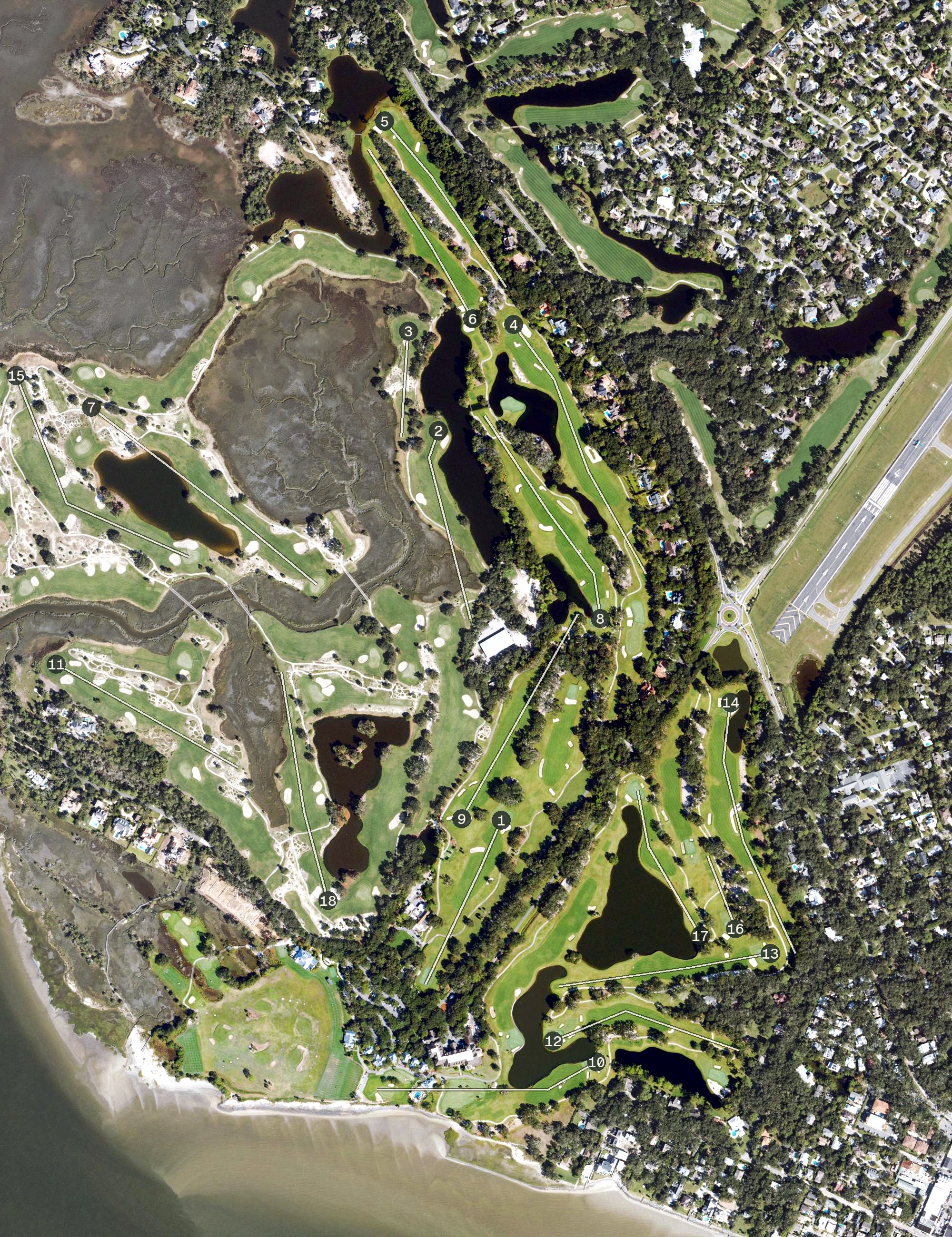 Aerial view of Plantation Course, GA