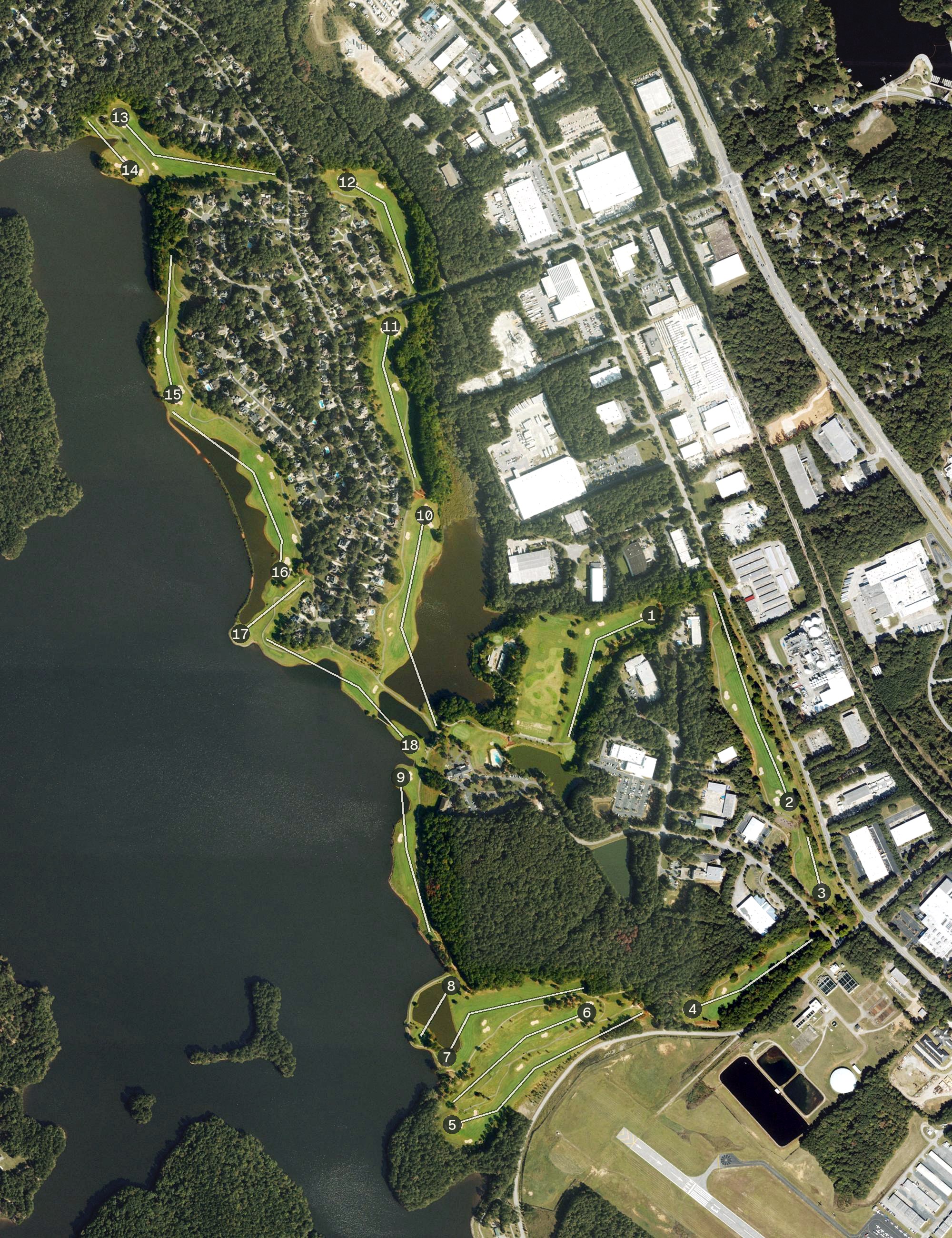 Aerial view of Planterra Club, GA
