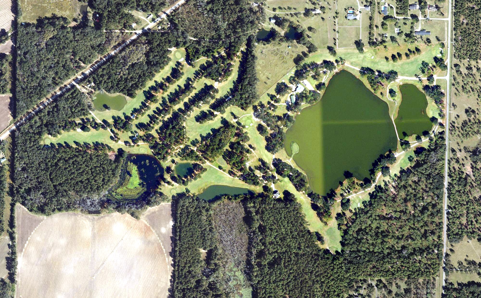 Aerial view of Quitman Country Club, GA