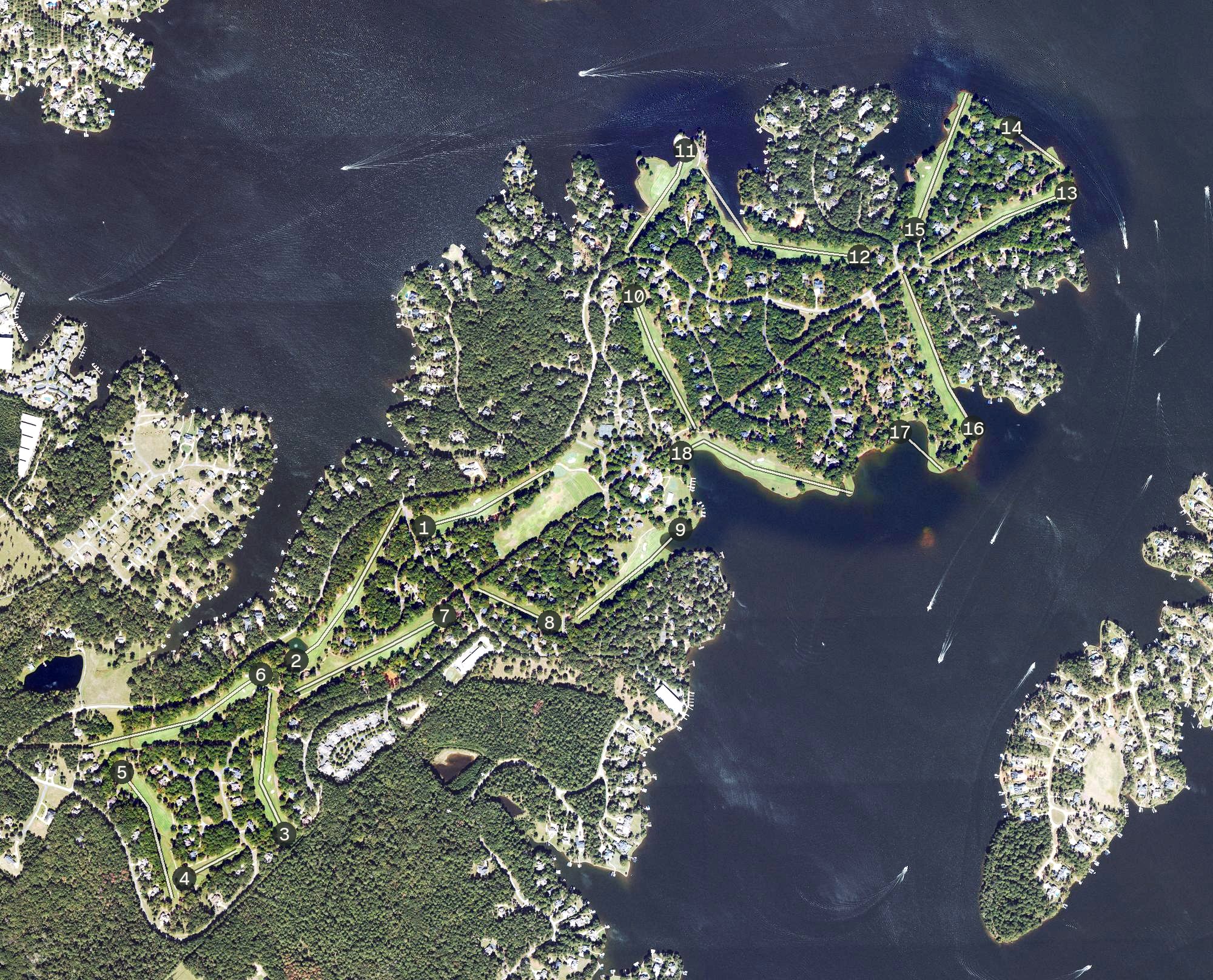 Aerial view of Reynolds Great Waters, GA