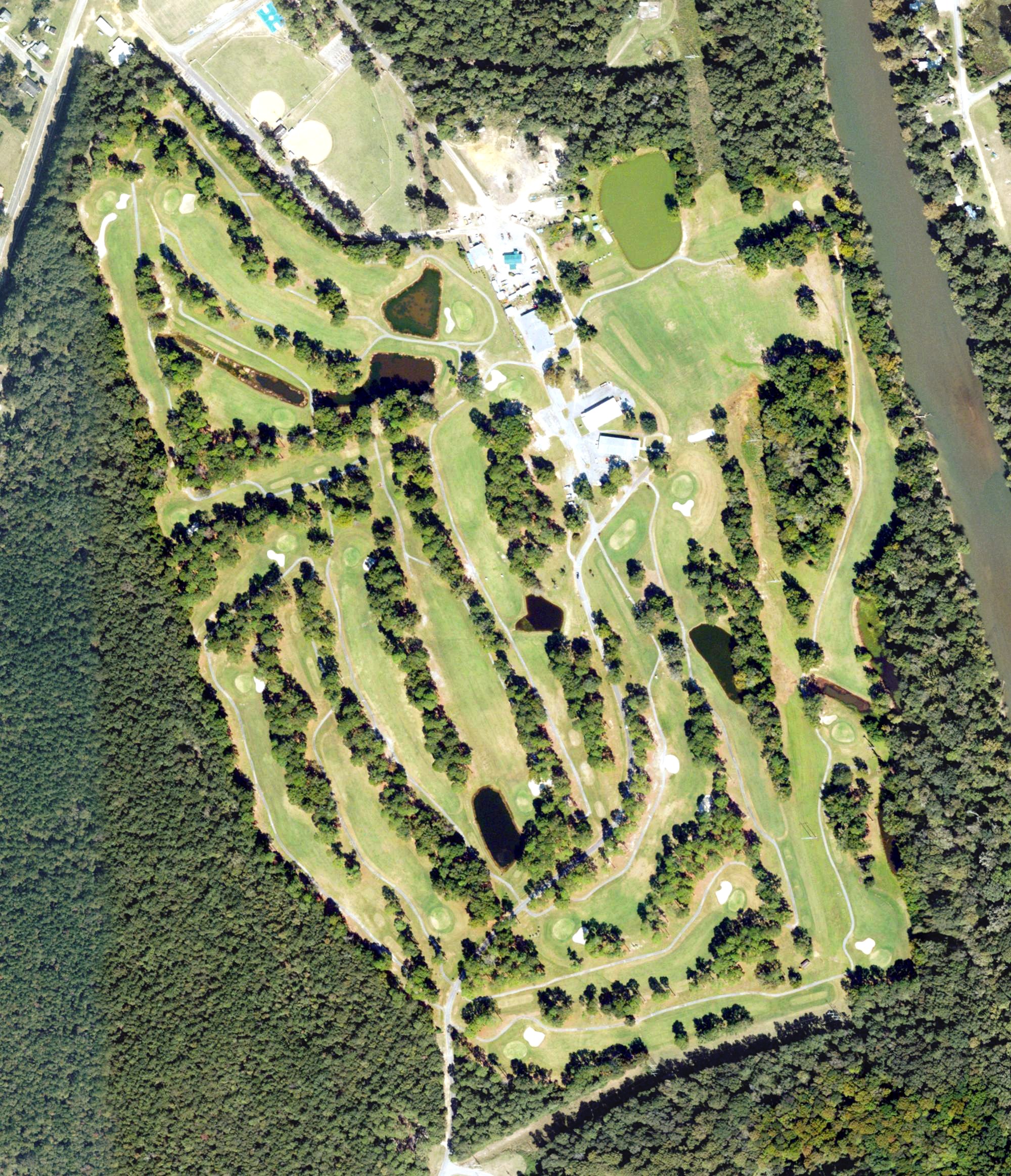 Aerial view of Riverview Golf Course, GA