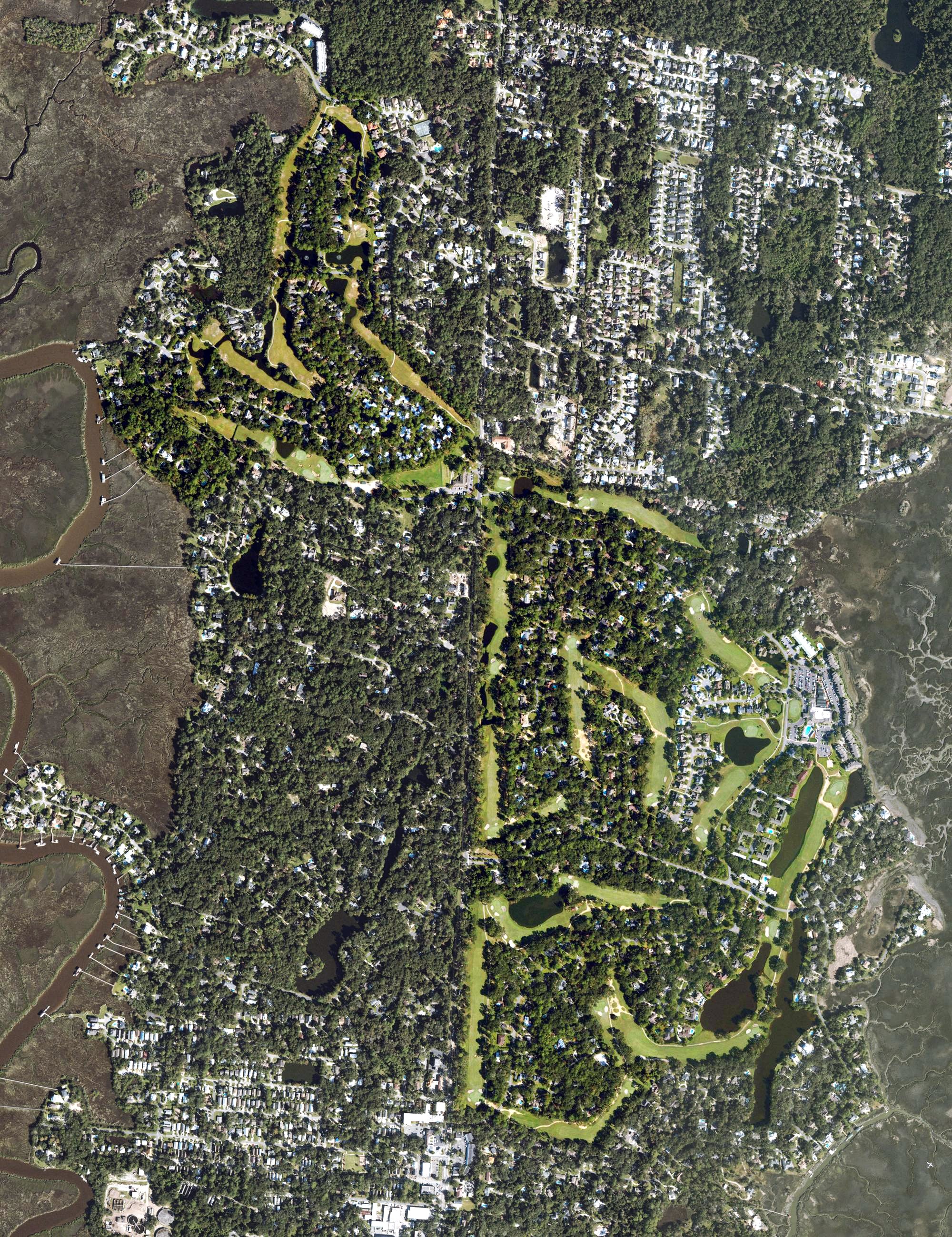 Aerial view of Sea Palms Golf Club, GA
