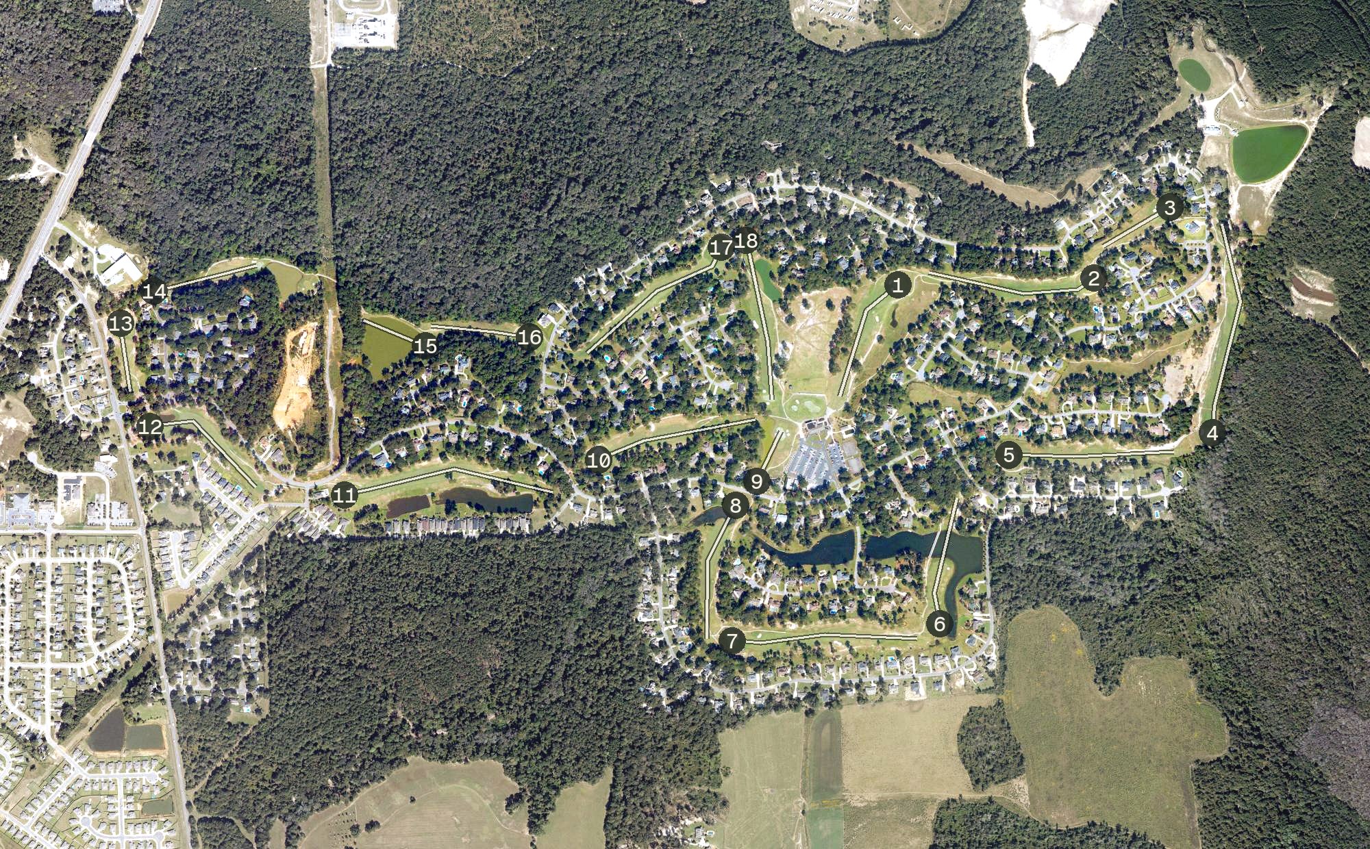 Aerial view of Southern Landings, GA