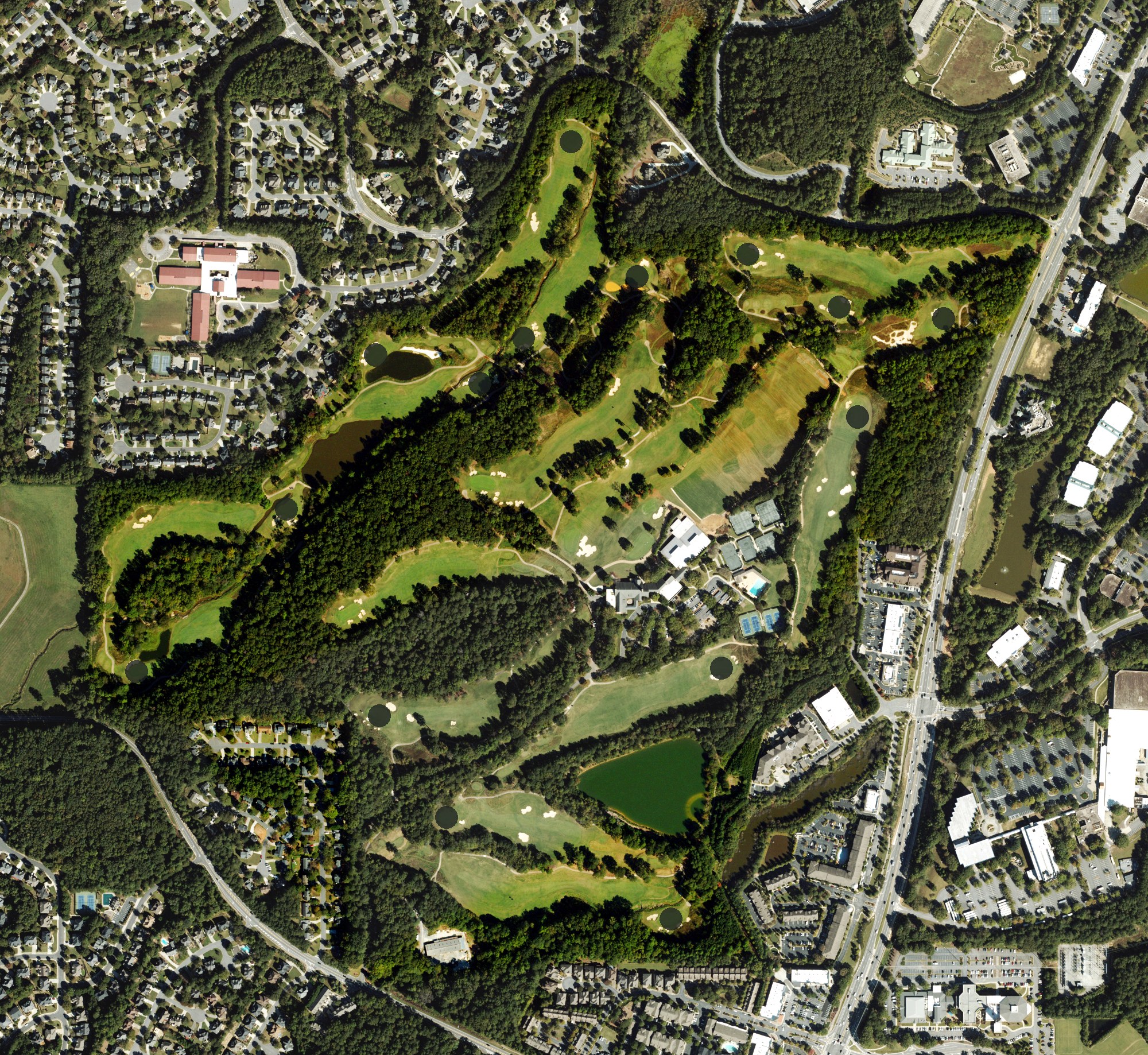 Aerial view of Standard Club, GA