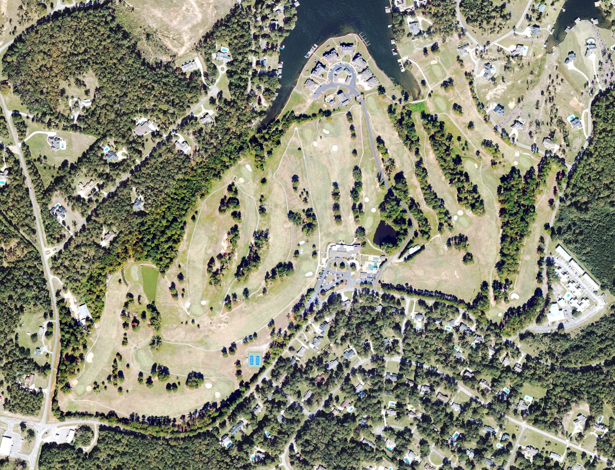 Aerial view of The Club at Lake Sinclair, GA