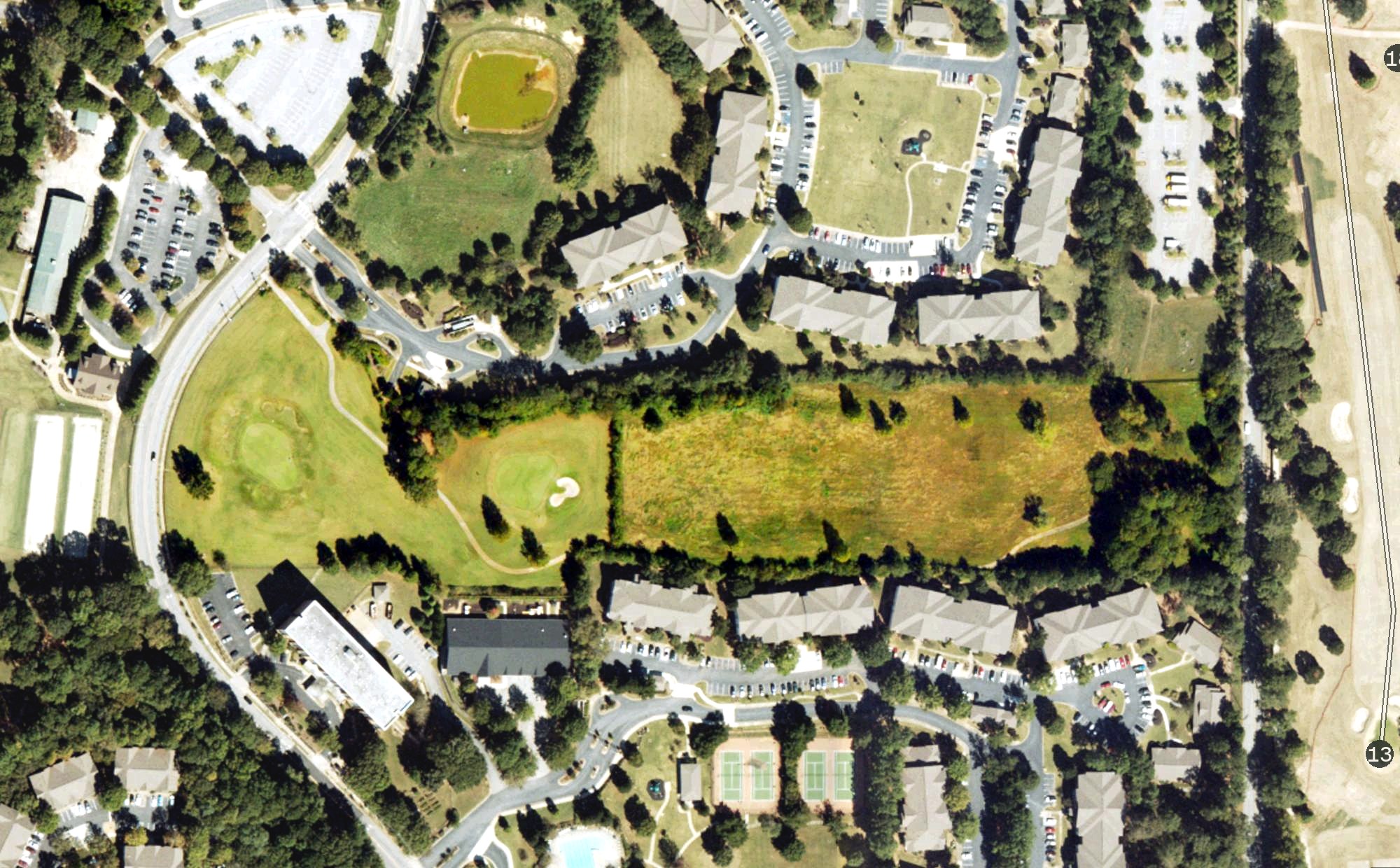 Aerial view of The Villages of East Lake, GA