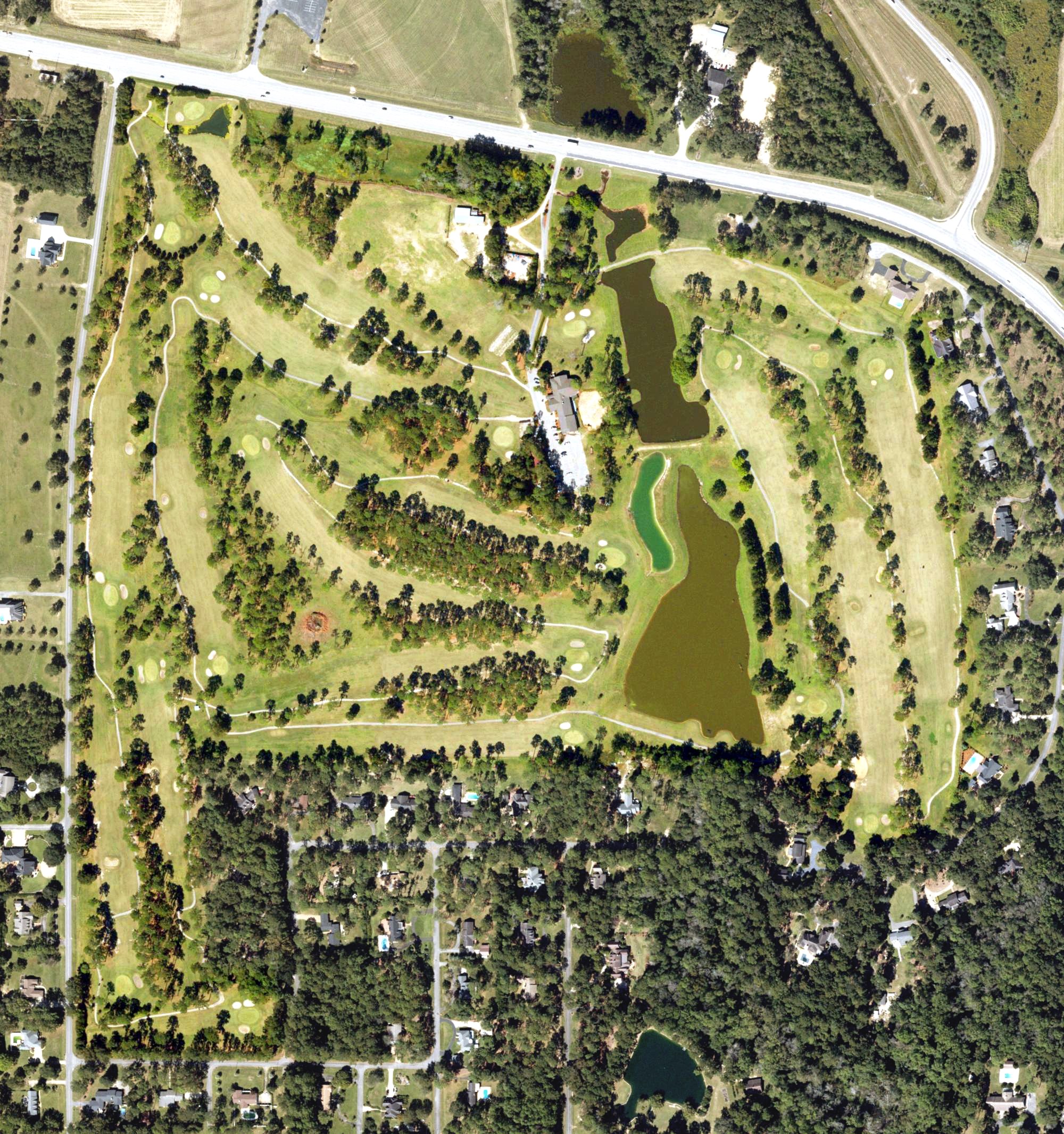 Aerial view of Tired Creek Country Club, GA