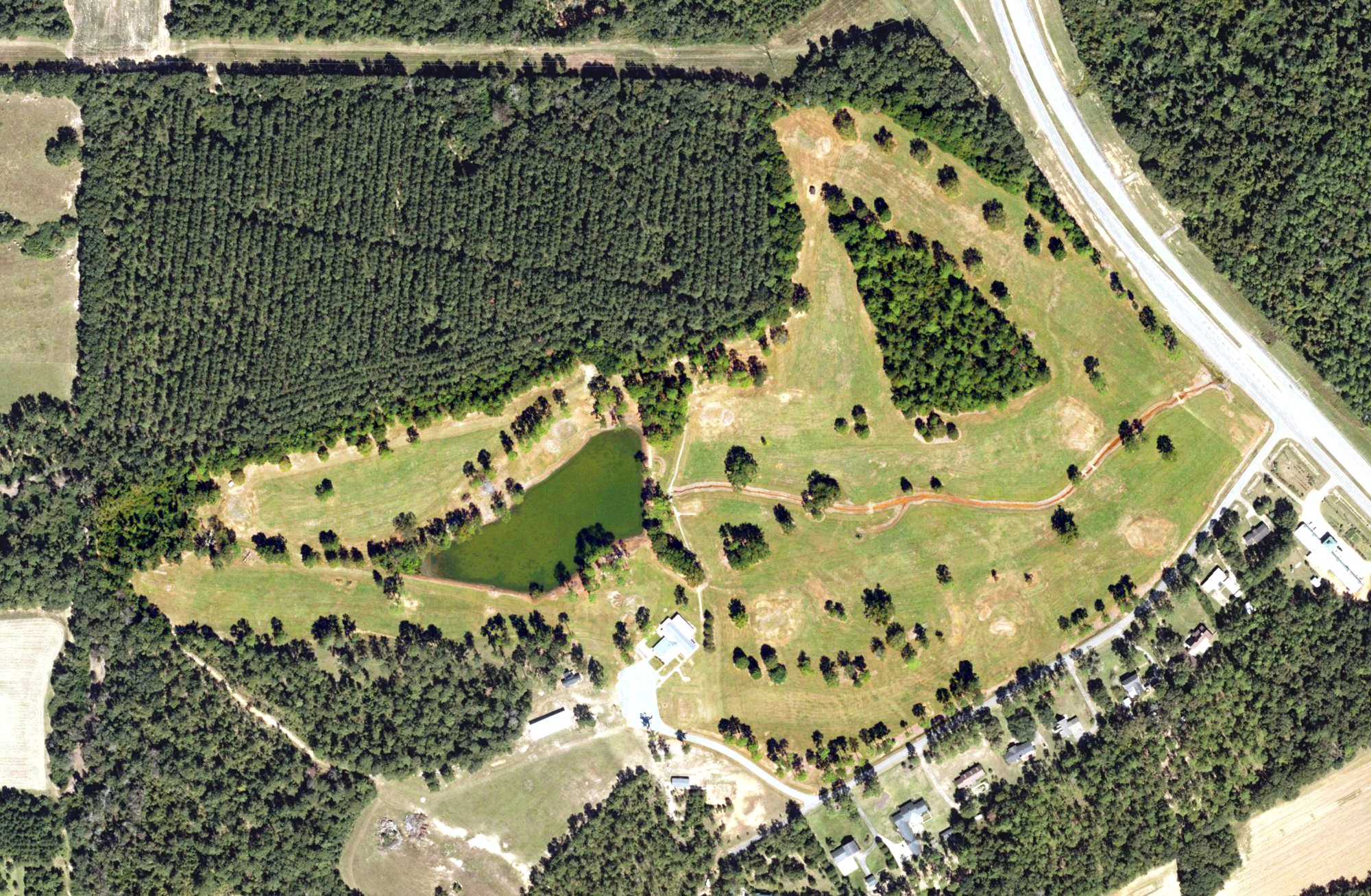 Aerial view of Town and Country Club, GA