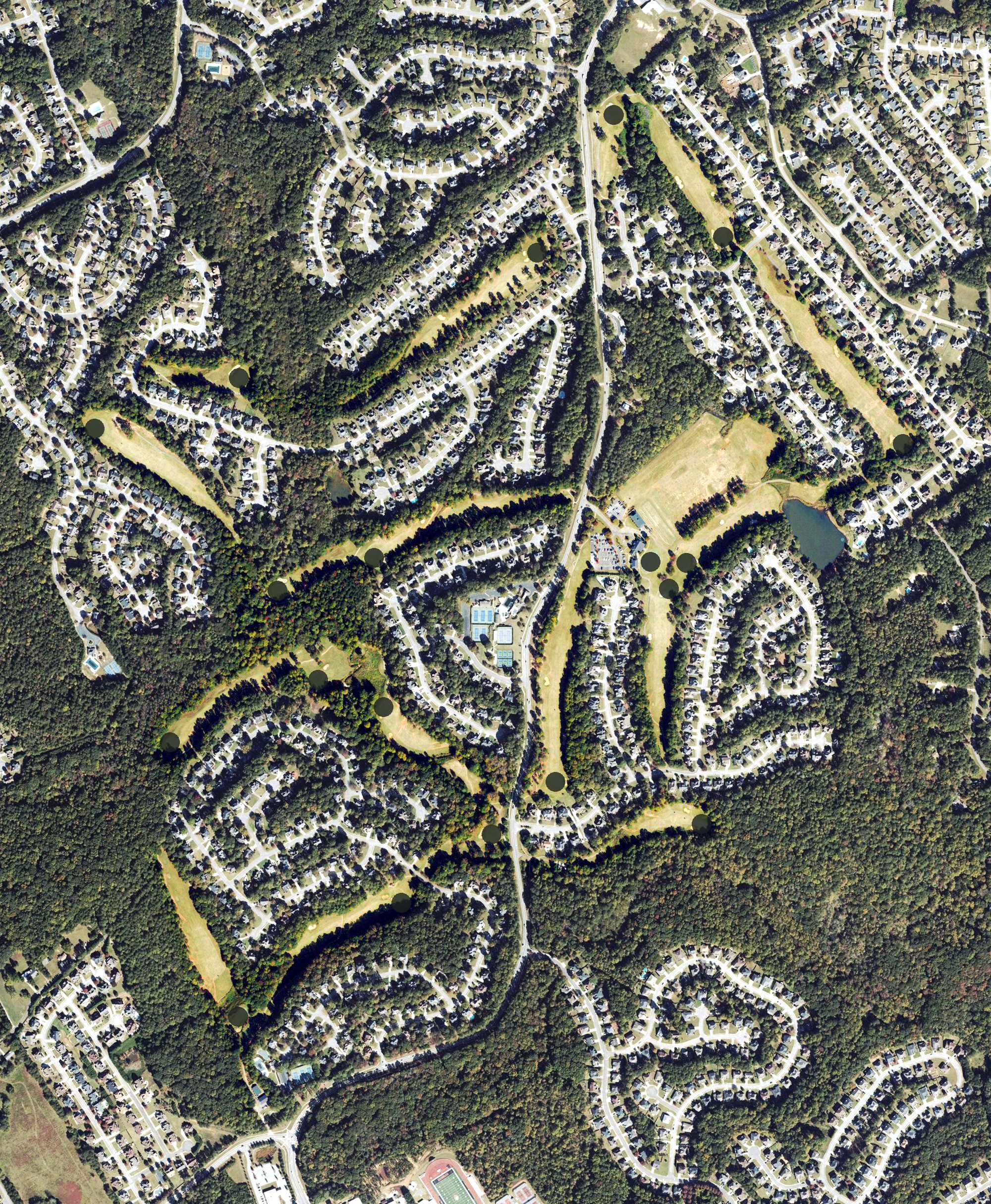Aerial view of Trophy Club of Apalachee, GA