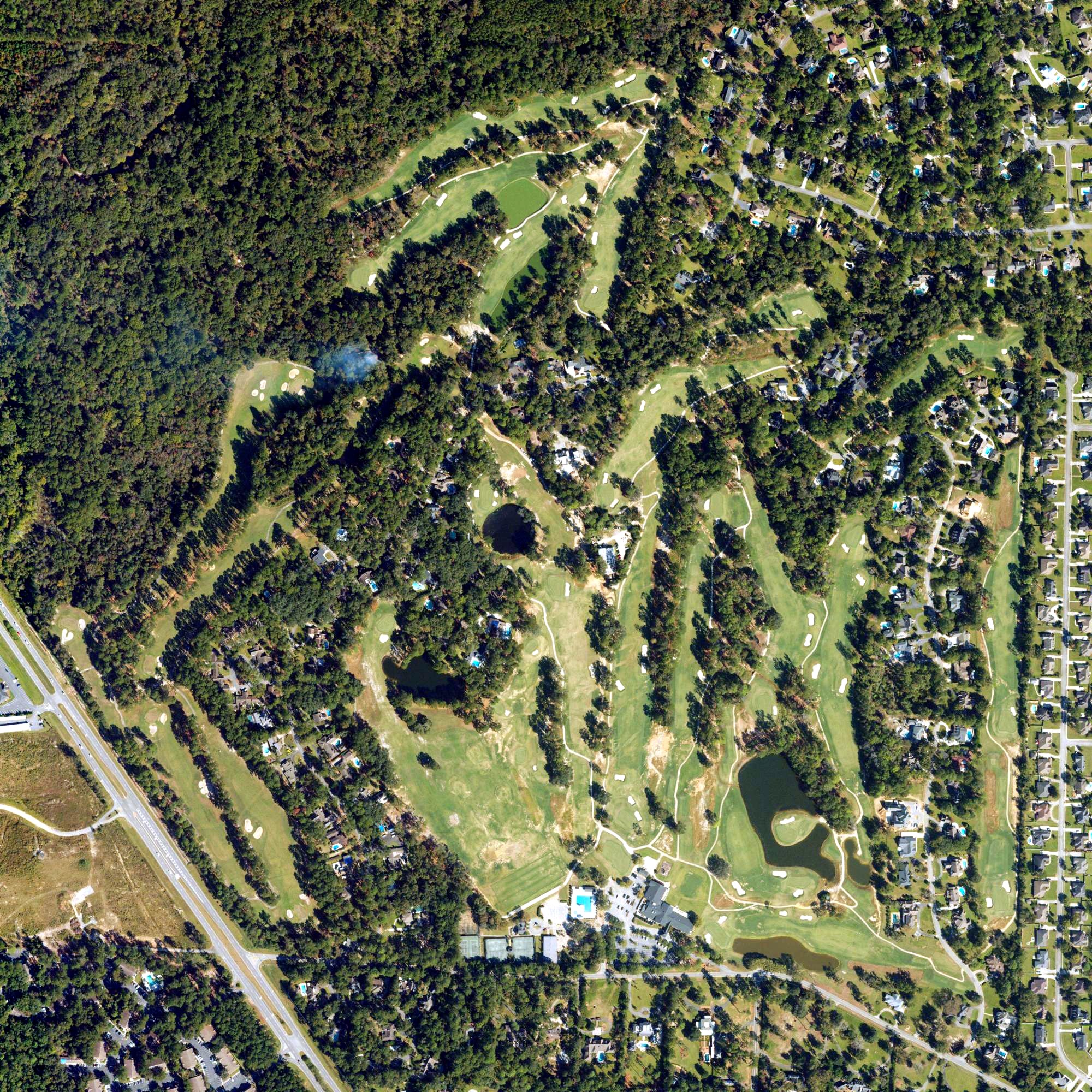 Aerial view of Valdosta Country Club, GA