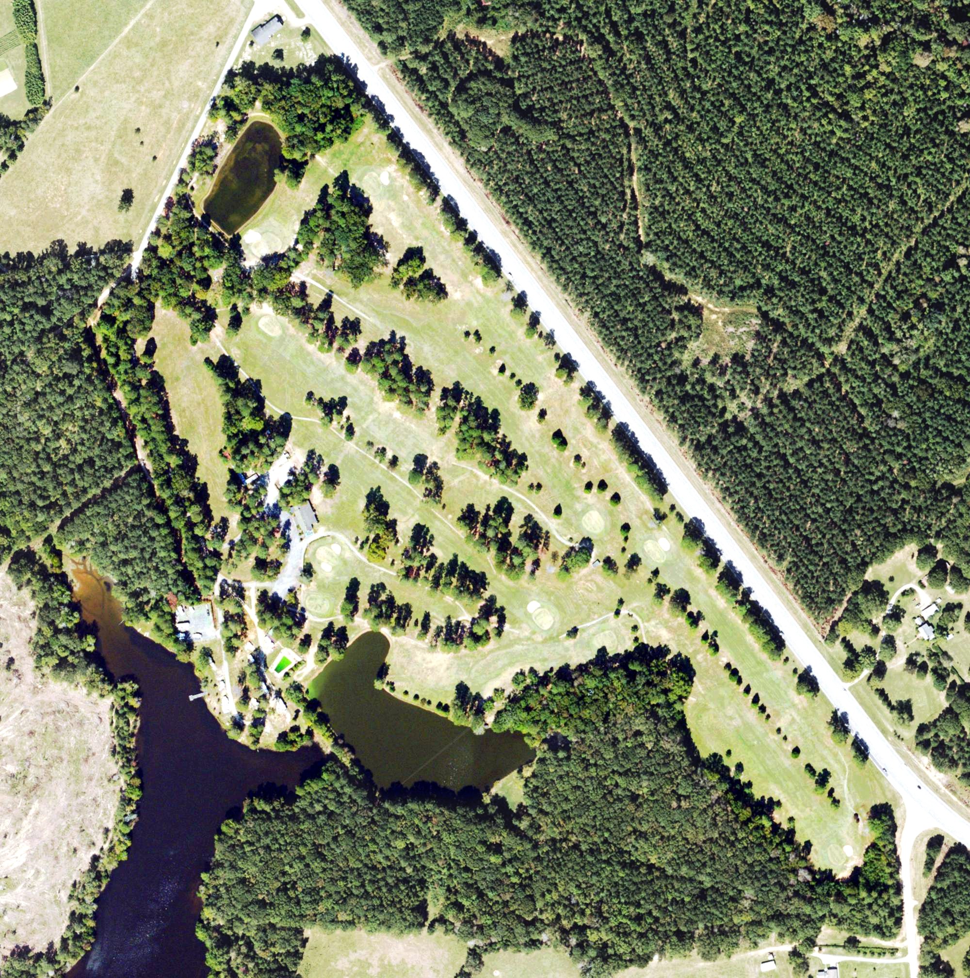 Aerial view of Washington Wilkes Country Club, GA