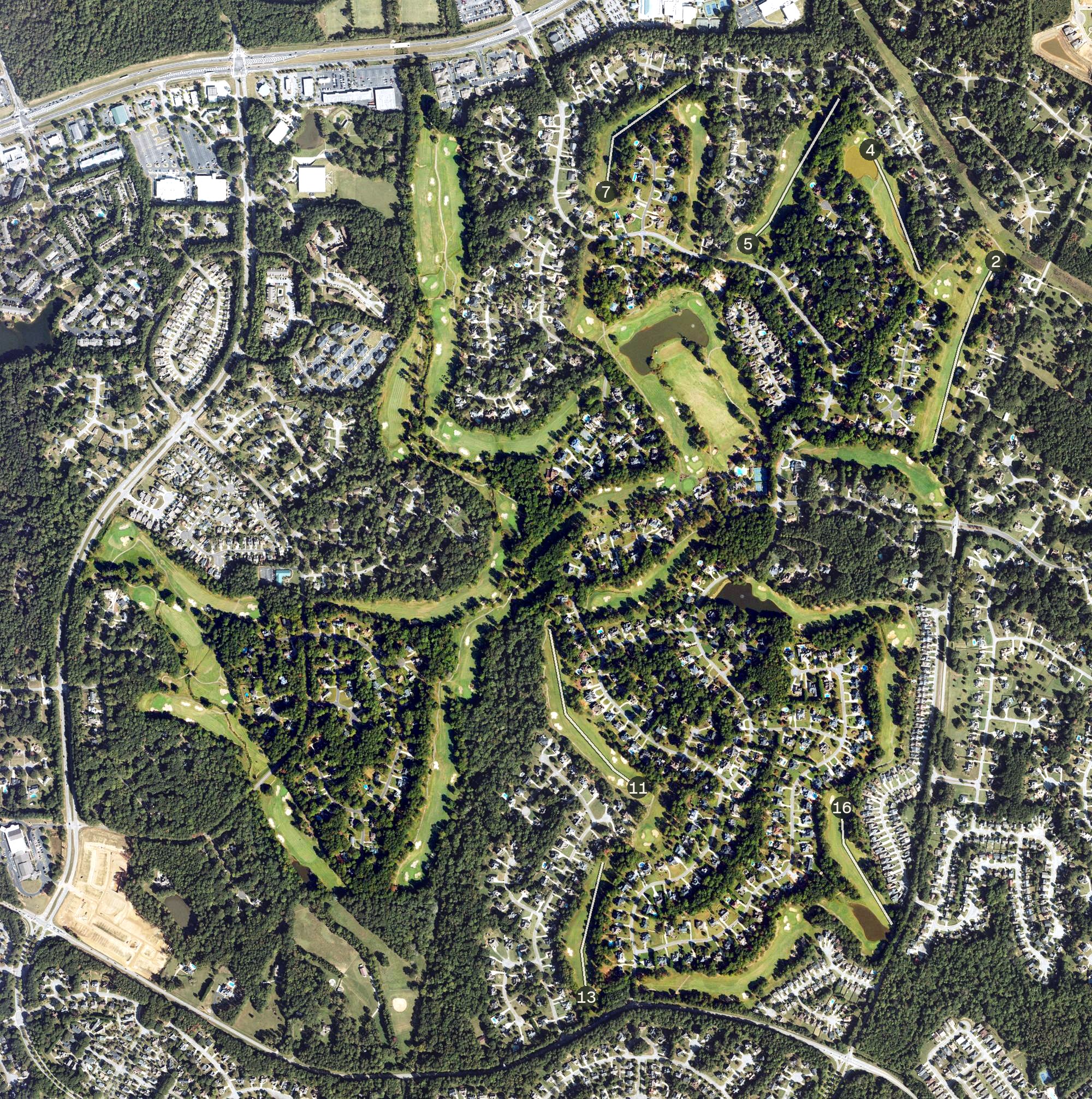 Aerial view of White Oak, GA