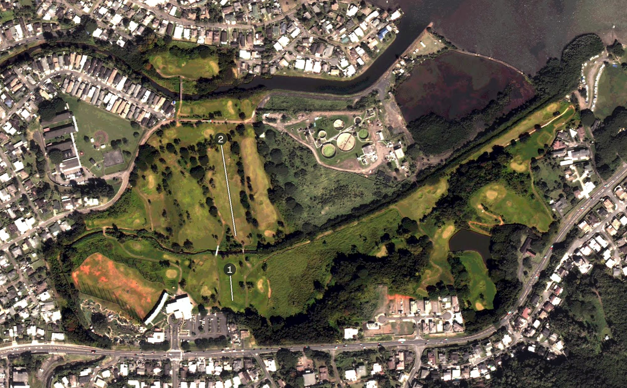 Aerial view of Bayview, HI