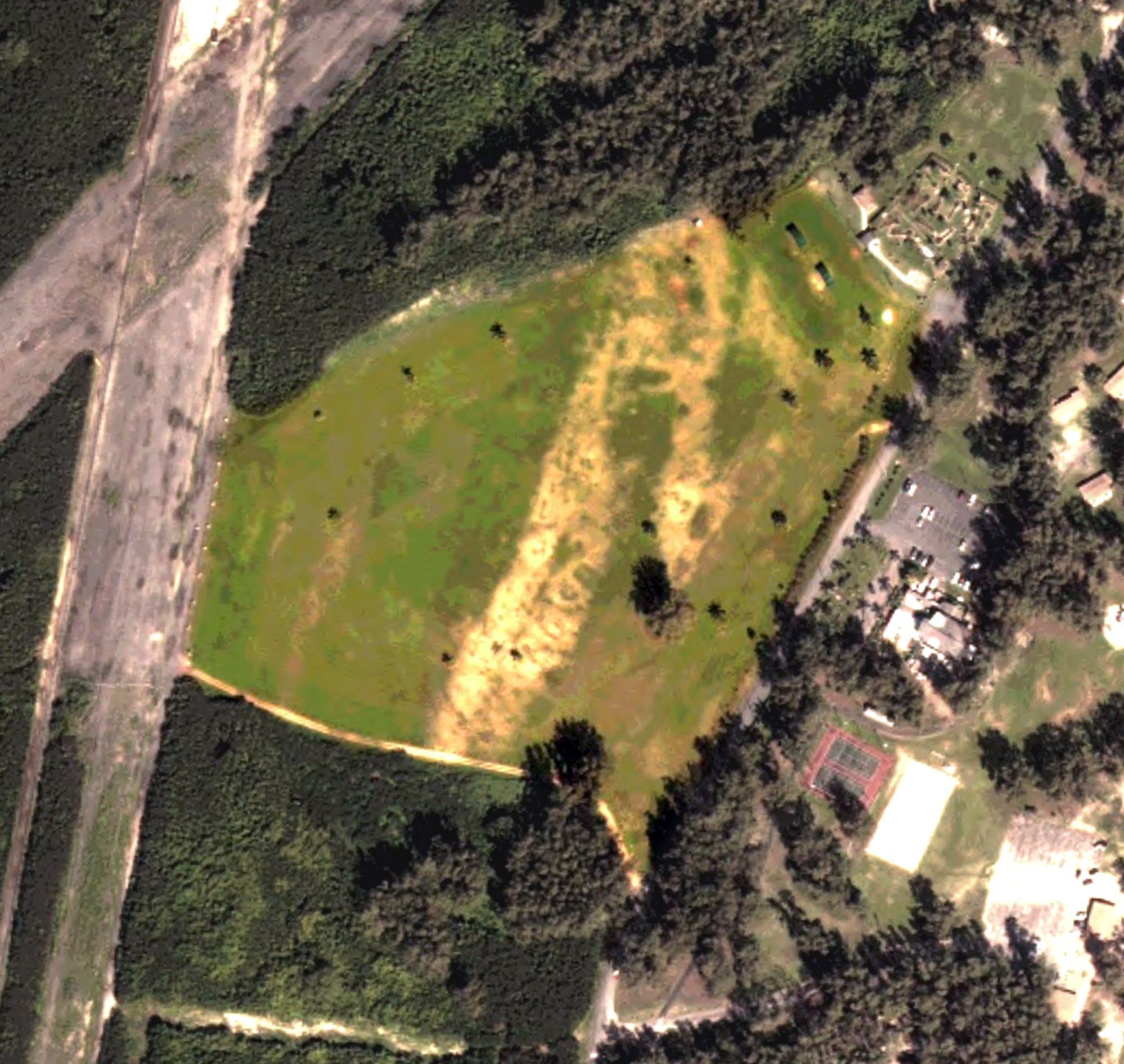 Aerial view of Bellows Golf Course, HI