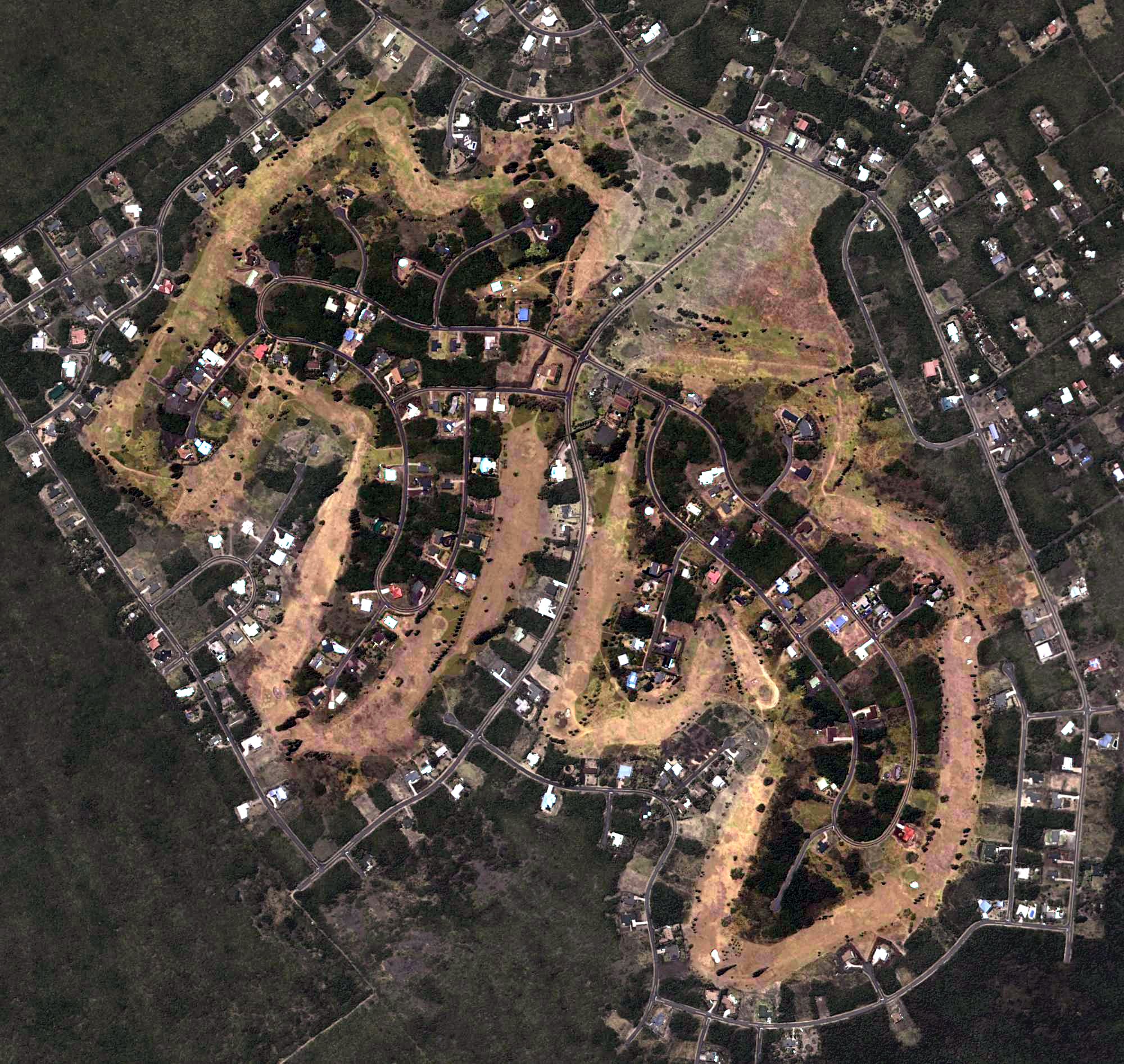 Aerial view of Discovery Harbour Golf Course, HI