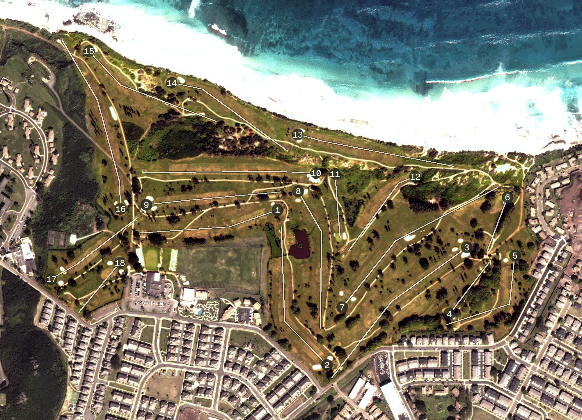 Aerial view of Klipper Golf Course, HI