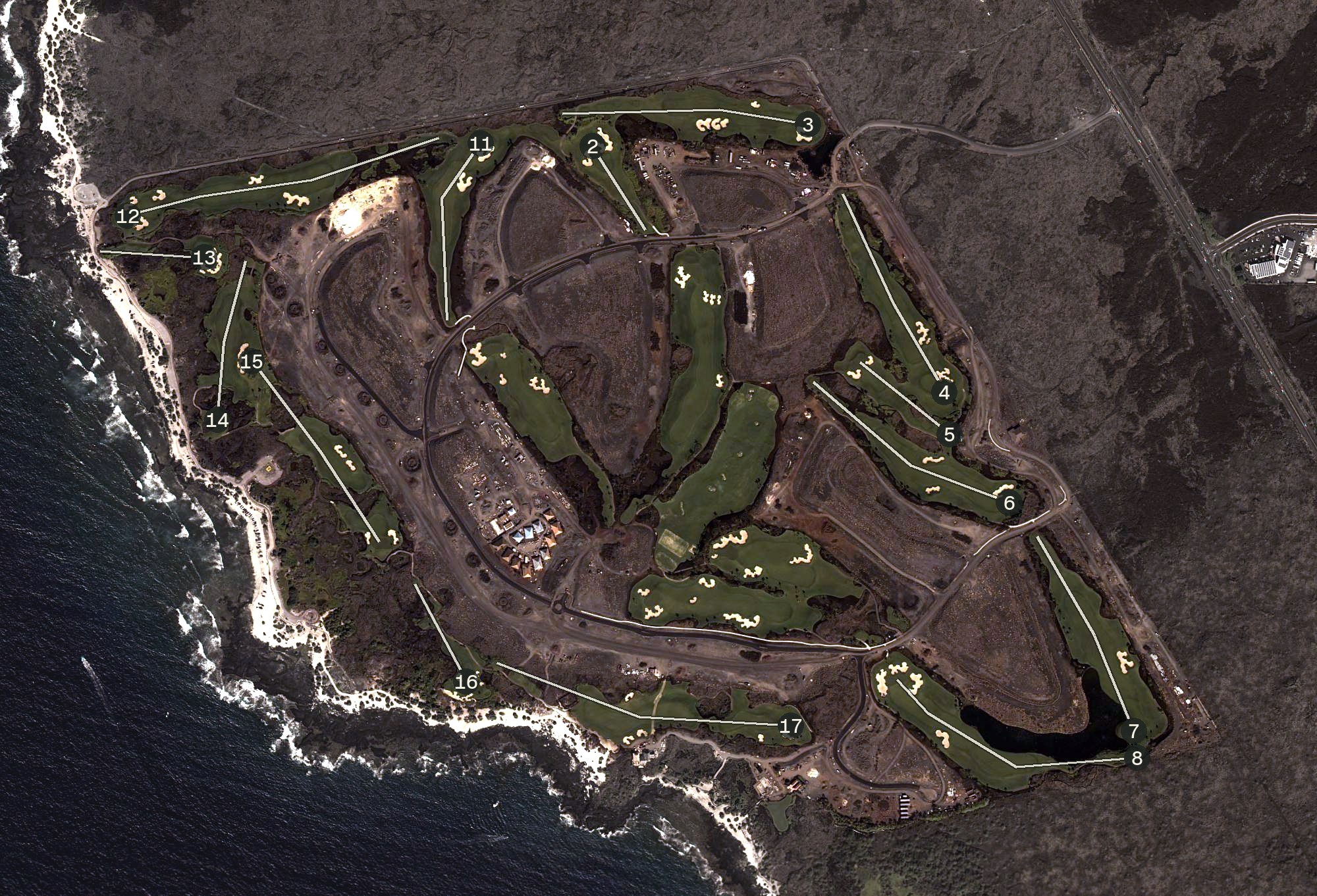 Aerial view of Kohanaiki, HI