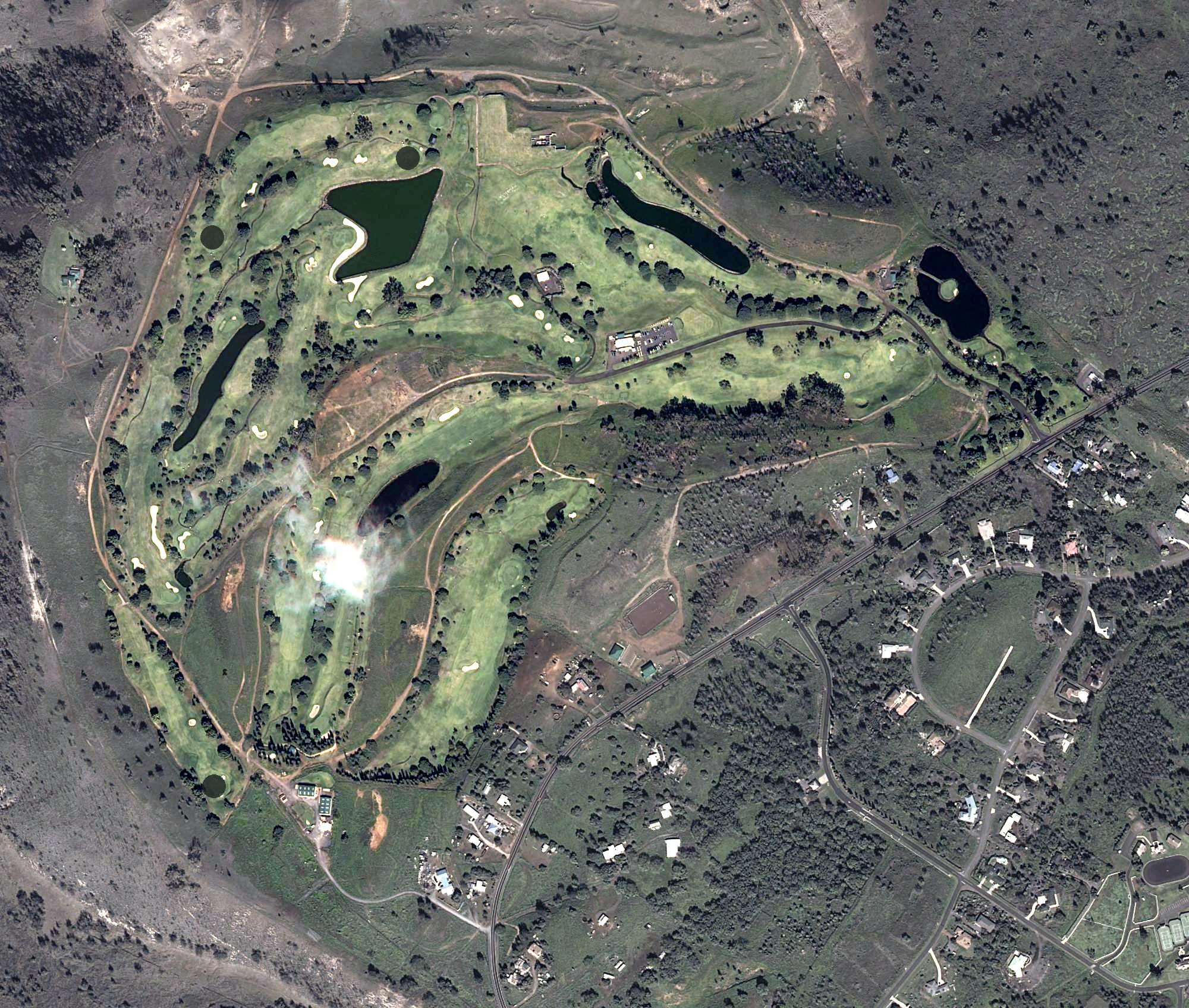 Aerial view of Makani Golf Club, HI