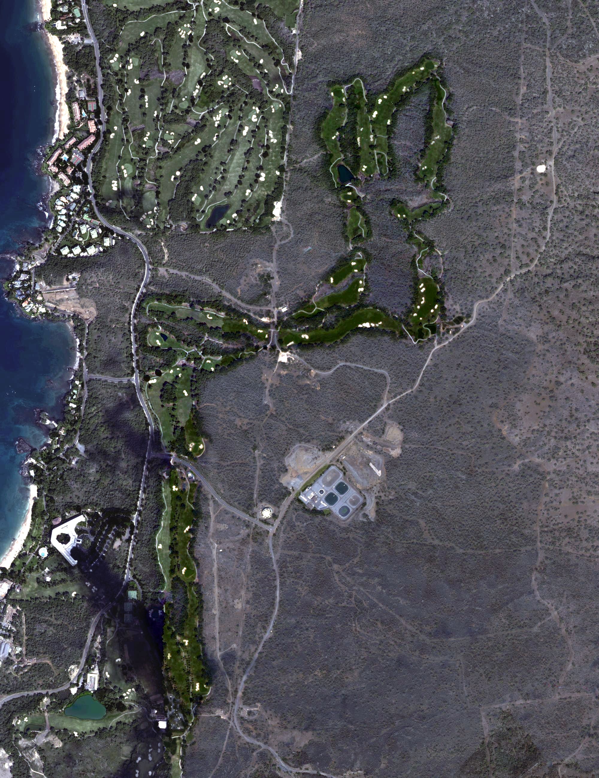 Aerial view of Makena North Course, HI