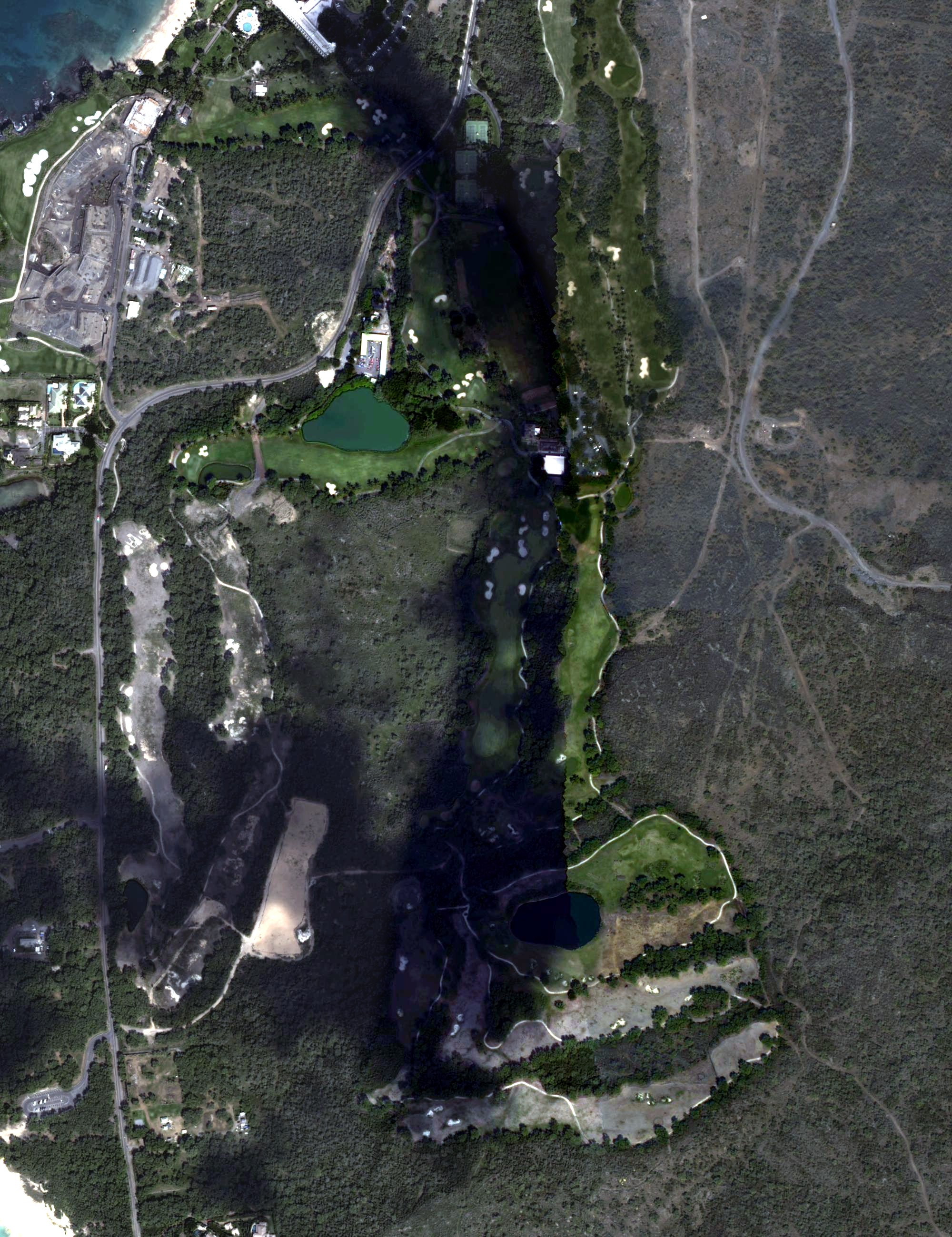 Aerial view of Makena South Course, HI