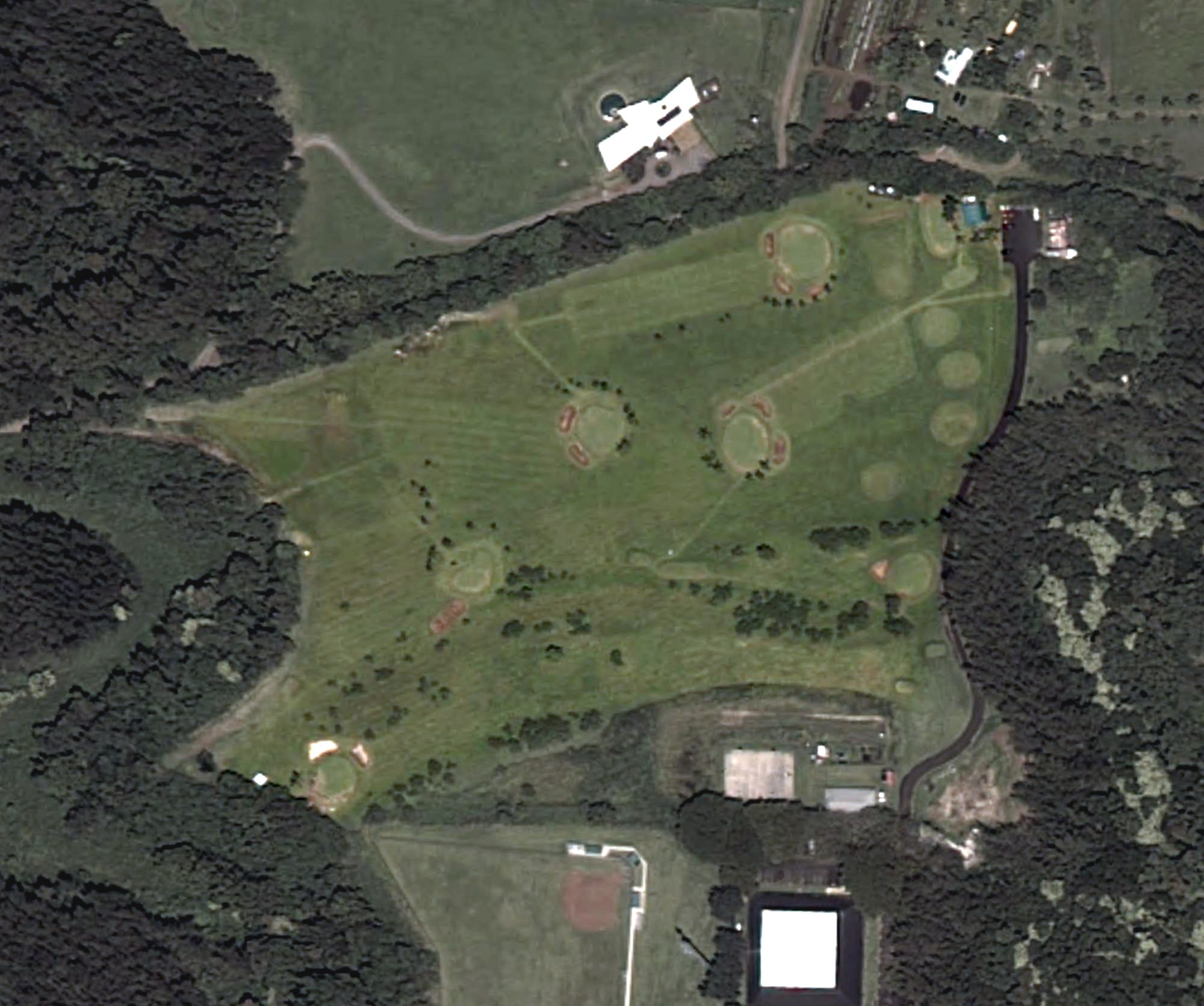 Aerial view of North Kohaka Golf Park, HI