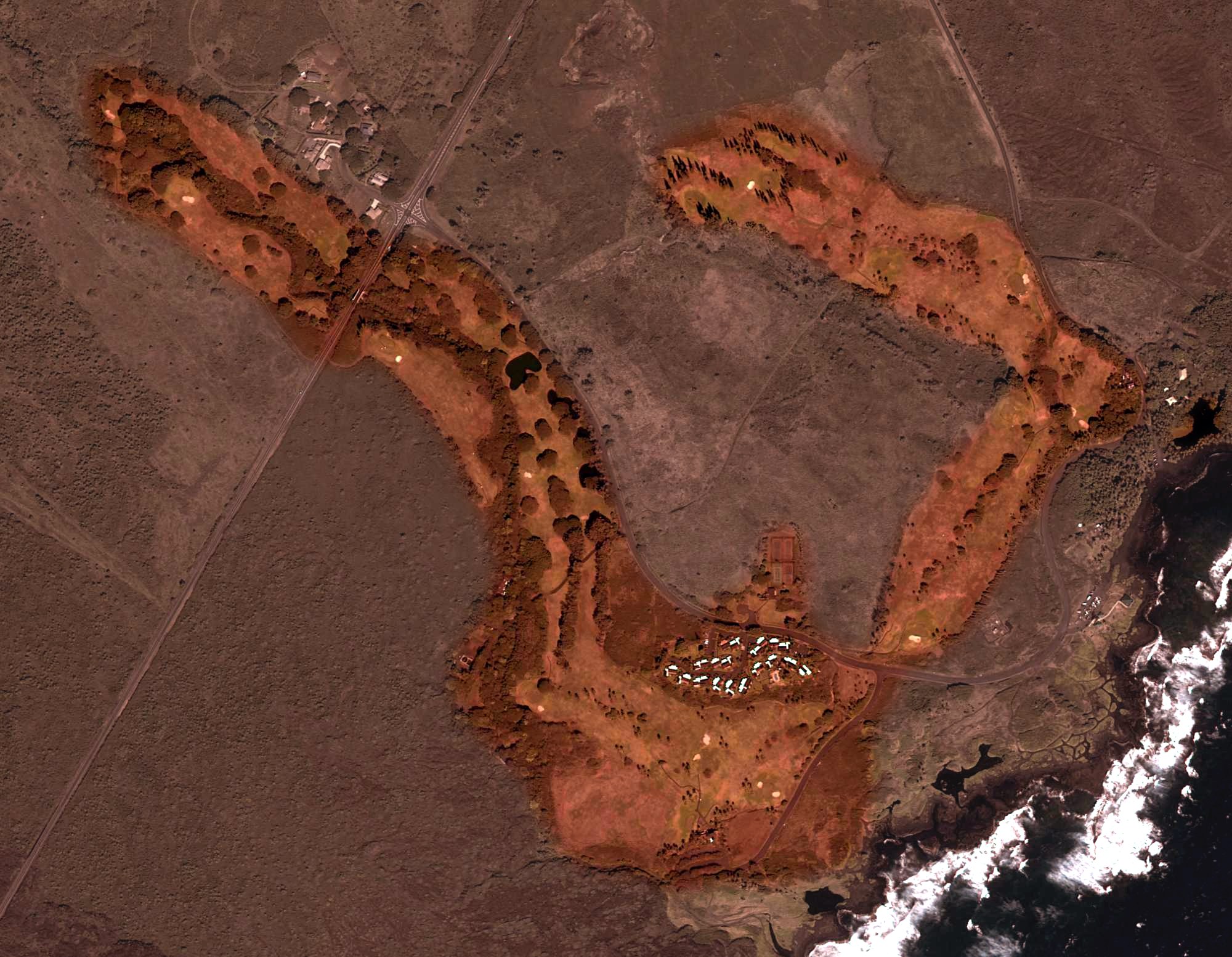 Aerial view of Sea Mountain Golf Club, HI