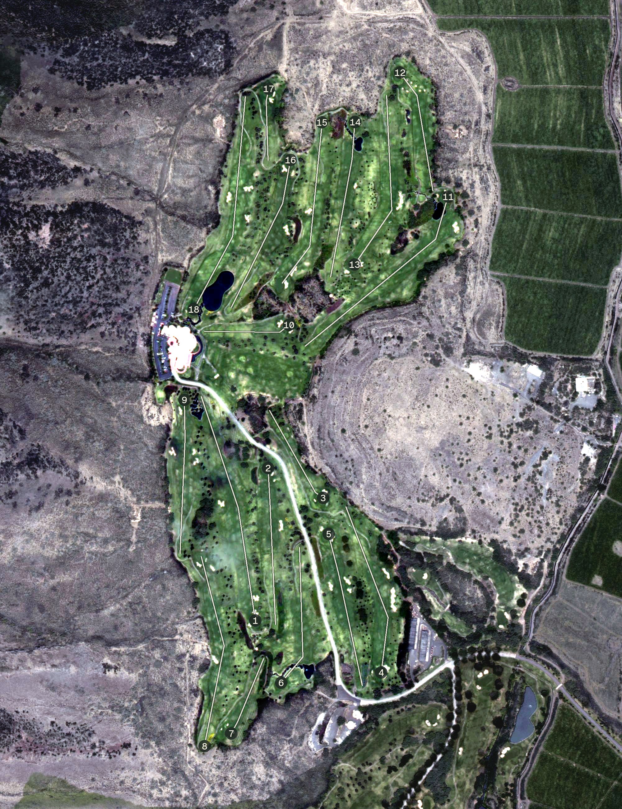 Aerial view of The King Kamehameha Colf Club, HI
