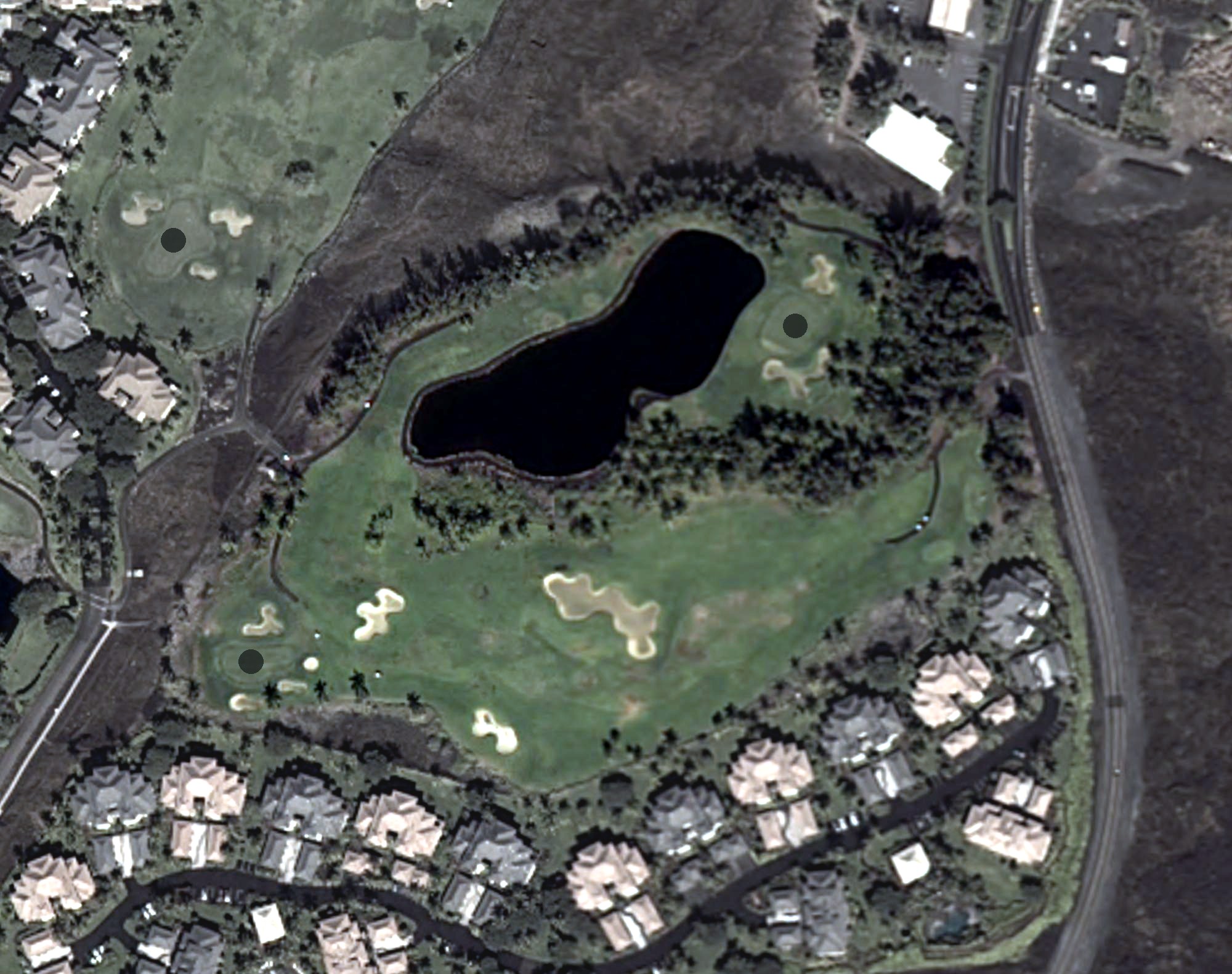 Aerial view of Waikoloa Beach Course, HI