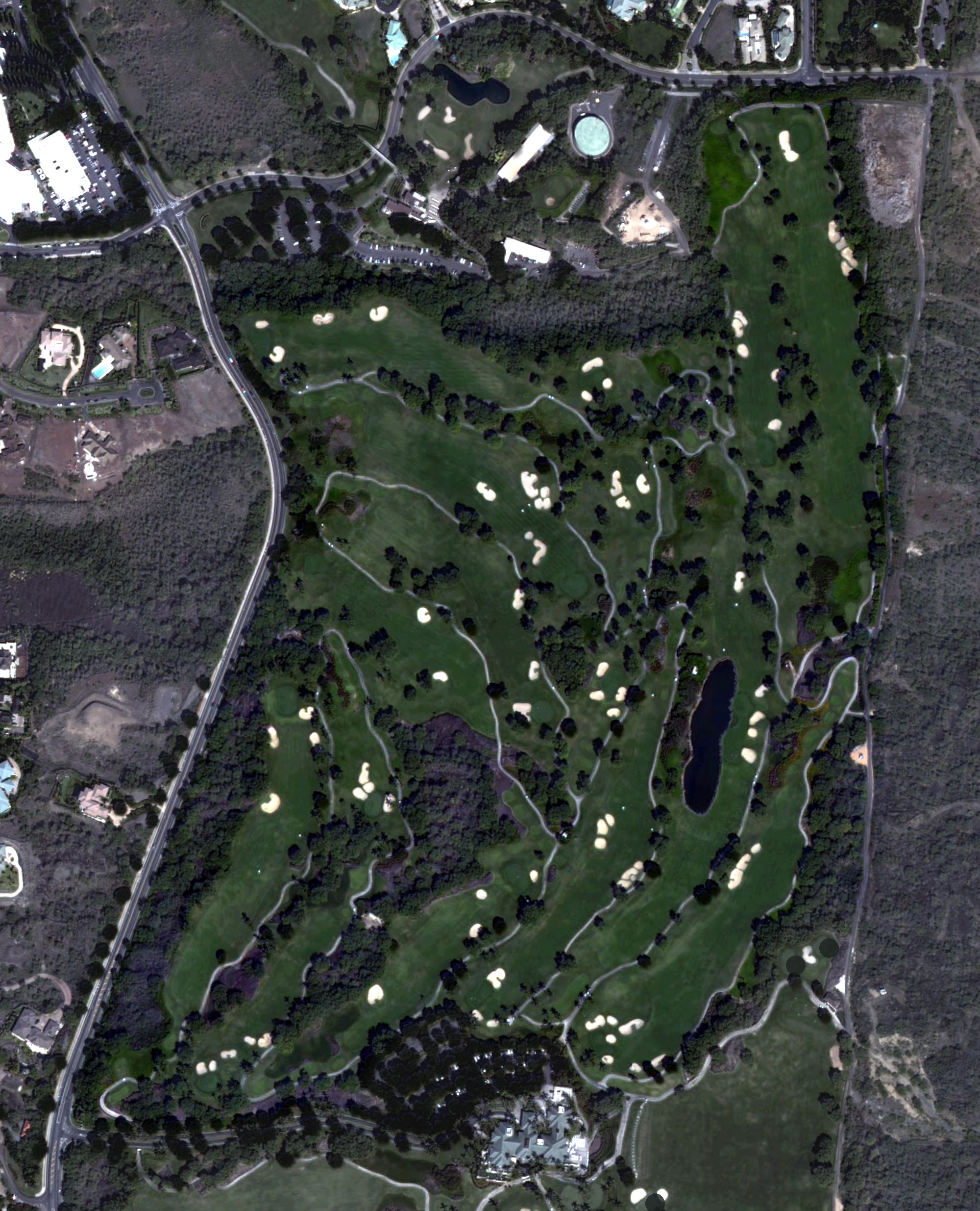 Aerial view of Wailea Emerald Course, HI