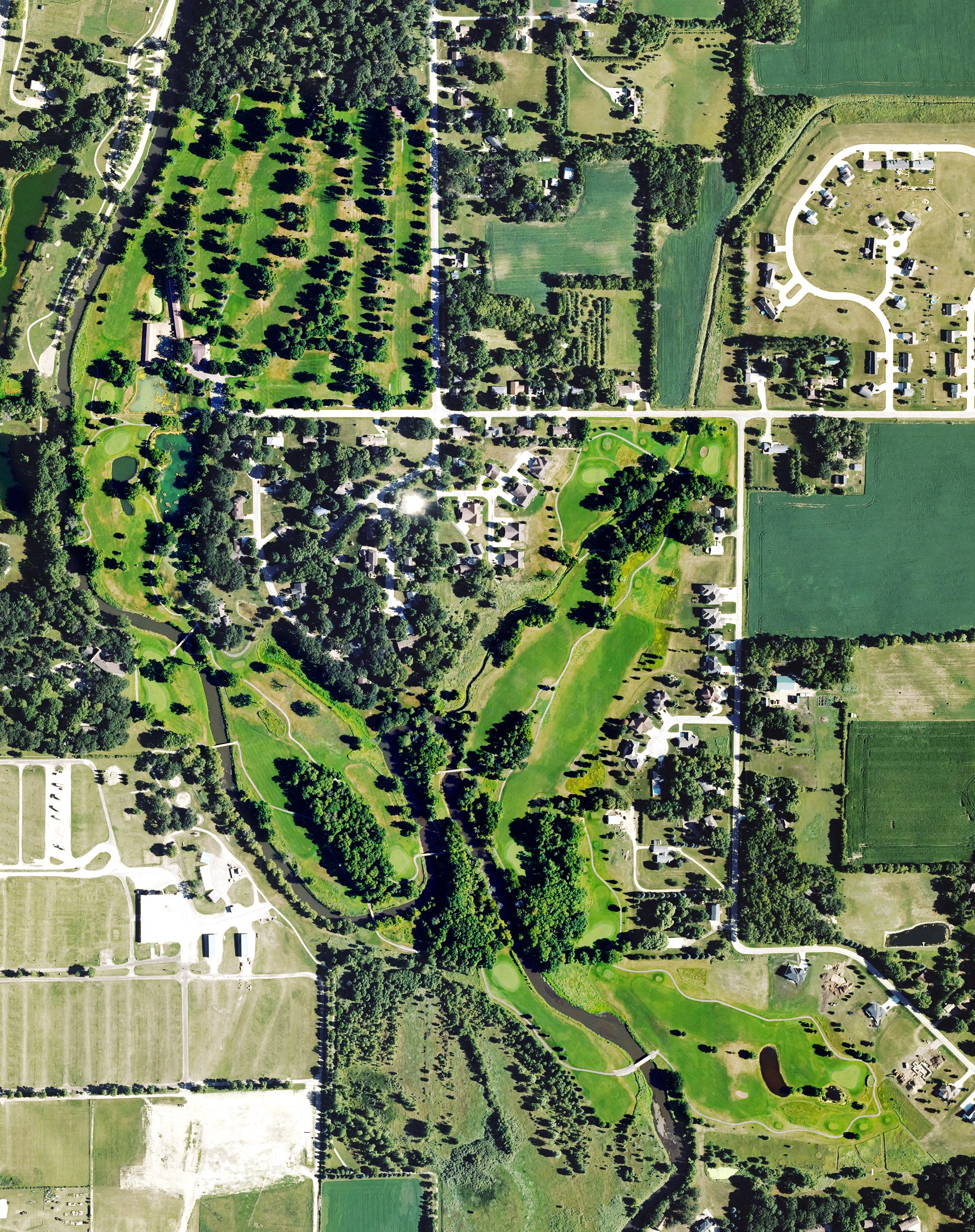 Aerial view of Bear Creek Golf Course, IA