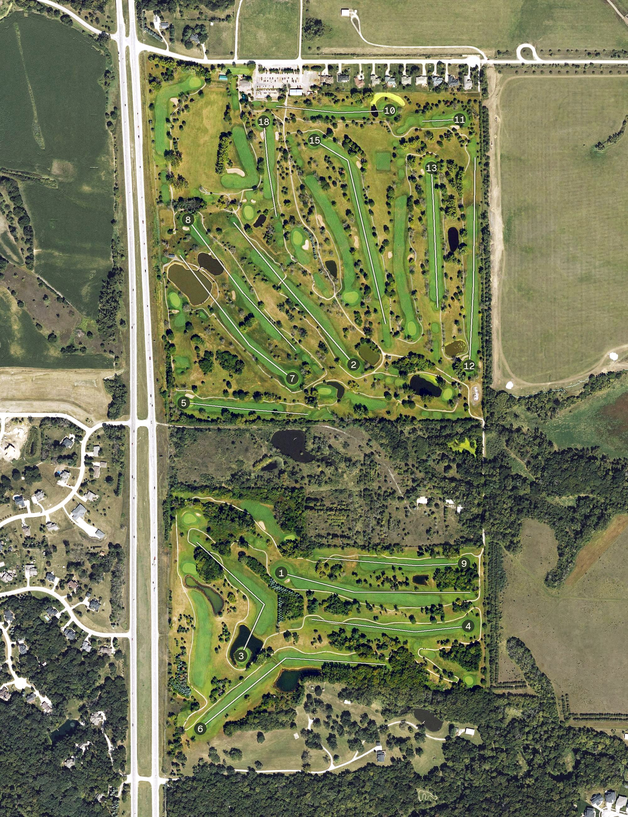 Aerial view of Beaver Creek Golf Club, IA