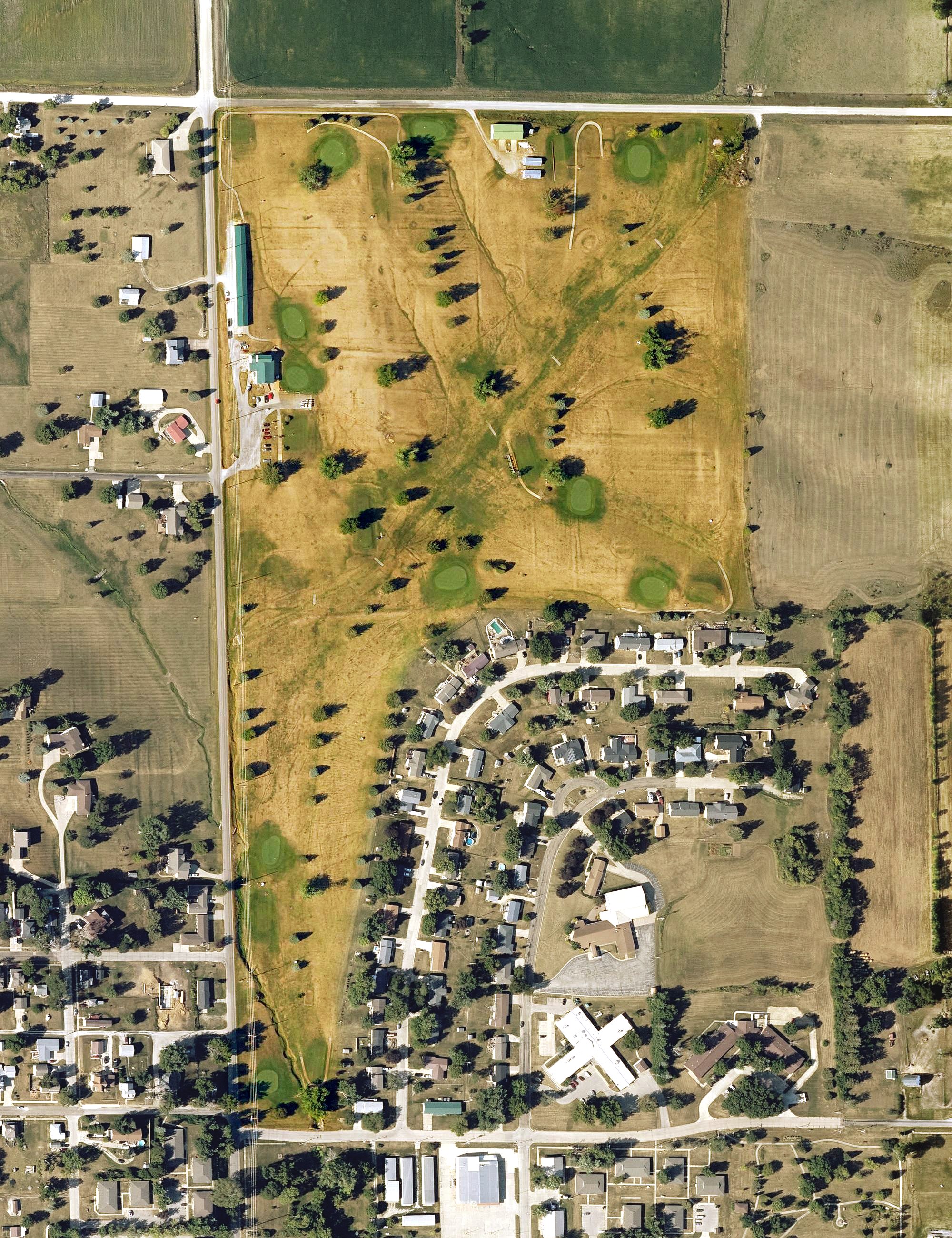 Aerial view of Belle Plaine Country Club, IA