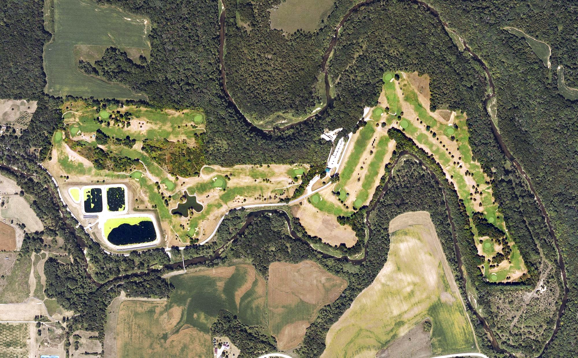 Aerial view of Big Rock Country Club, IA