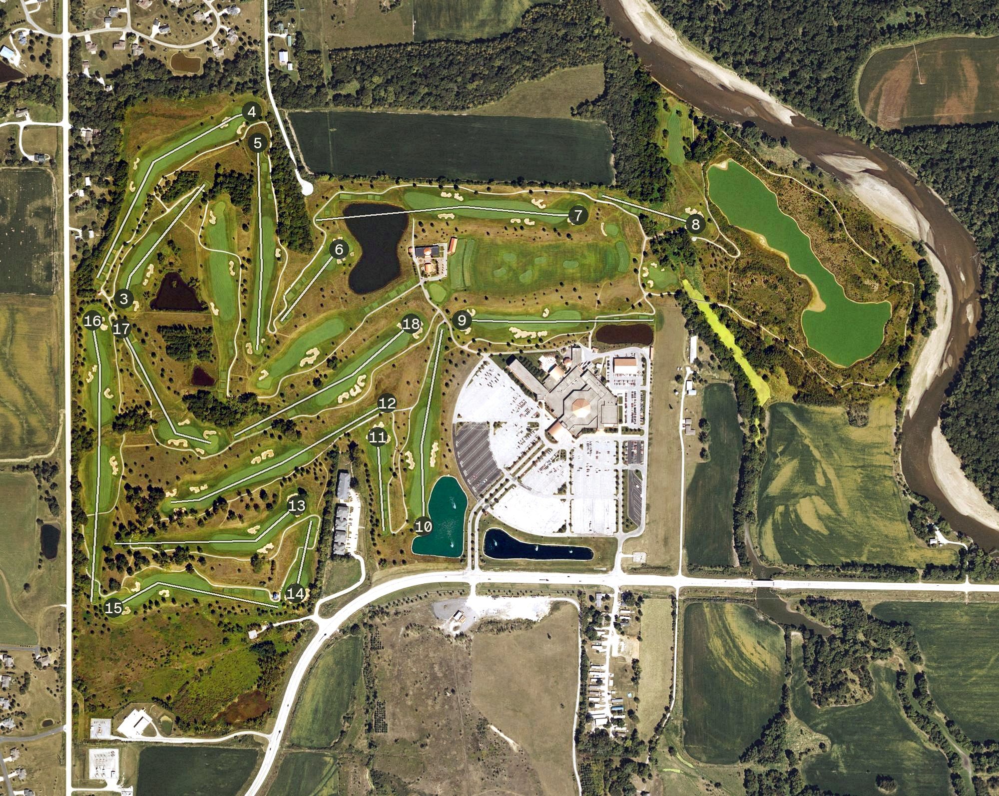 Aerial view of Blue Top Ridge, IA