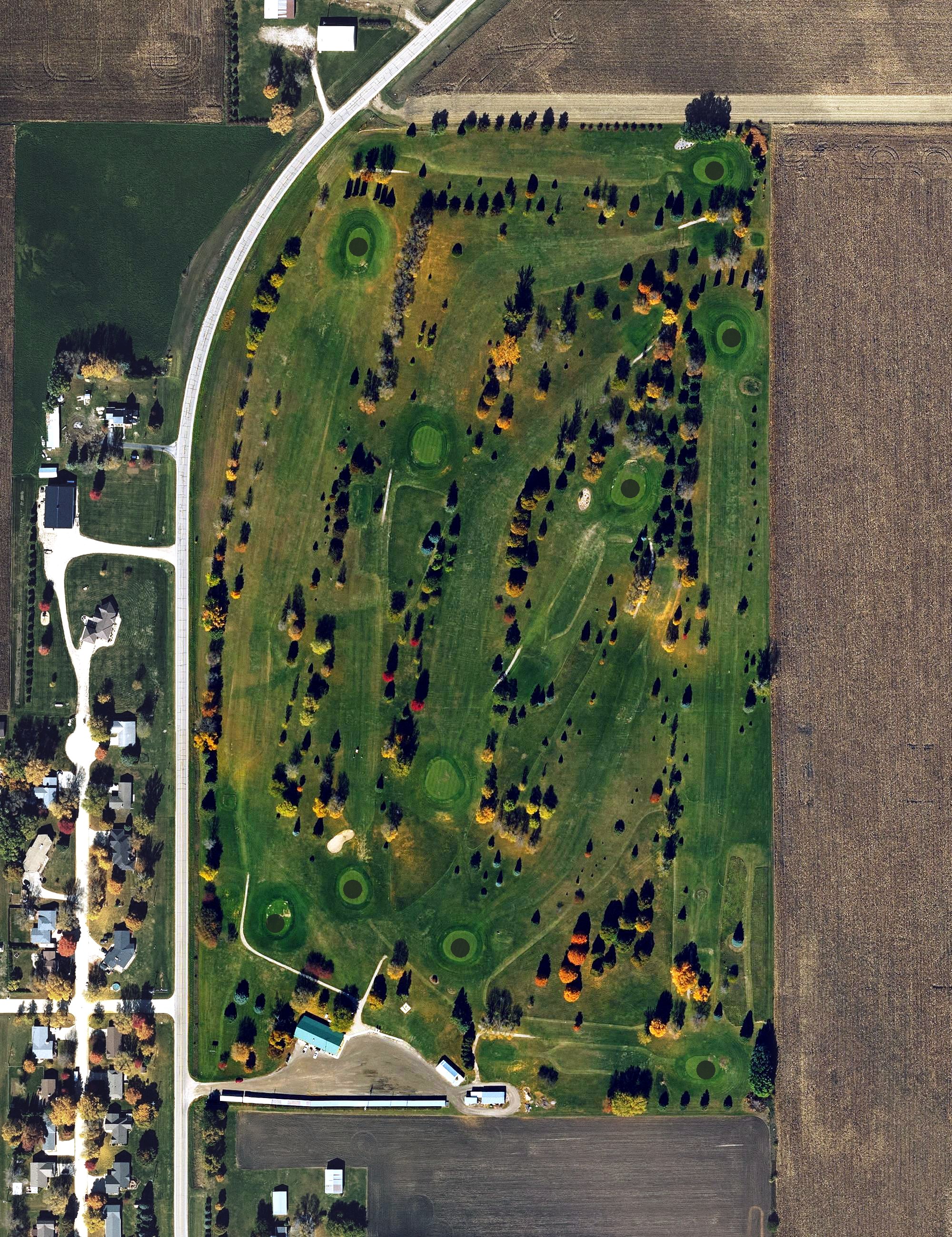 Aerial view of Britt Country Club, IA