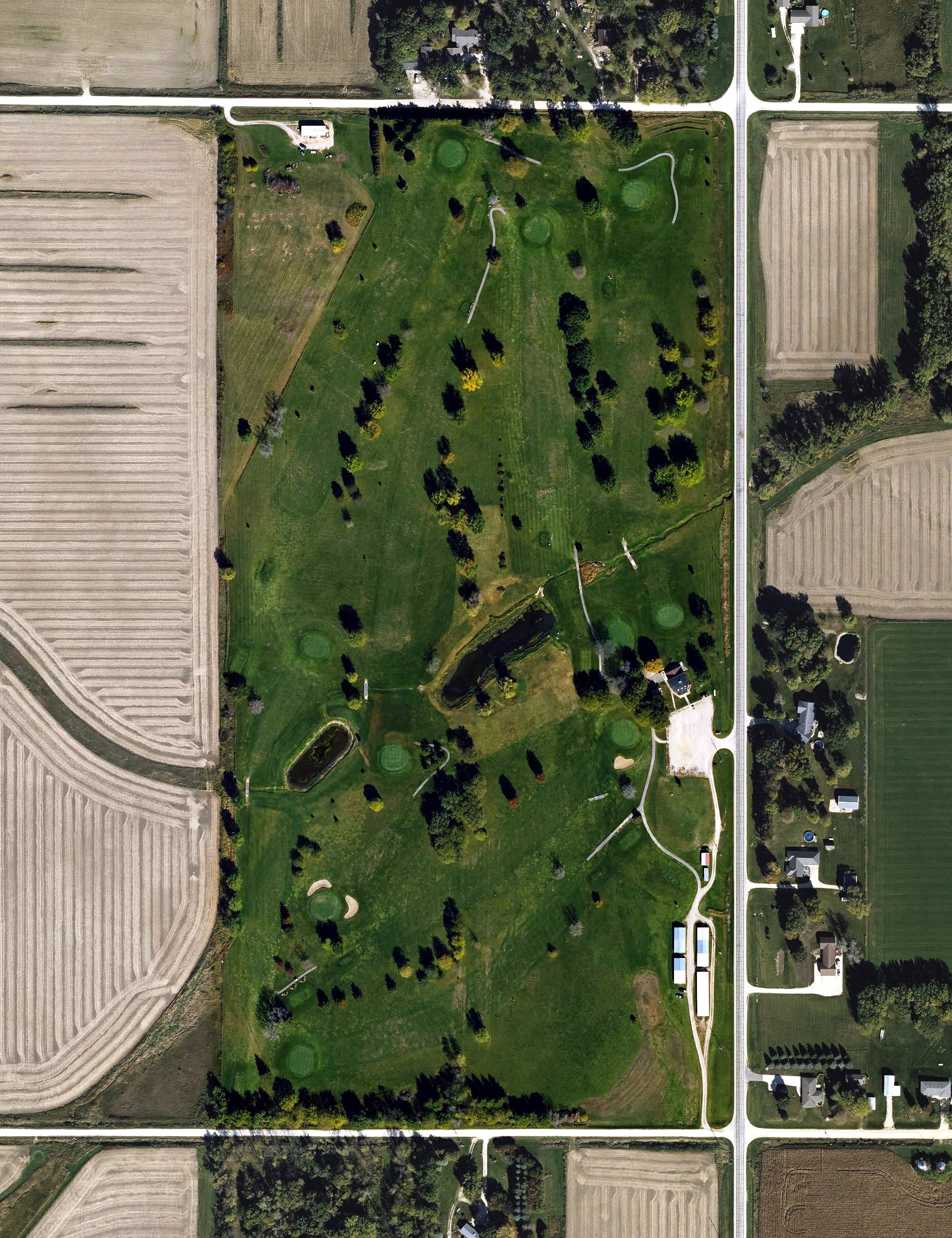 Aerial view of Card Inc. Golf & Country Club, IA