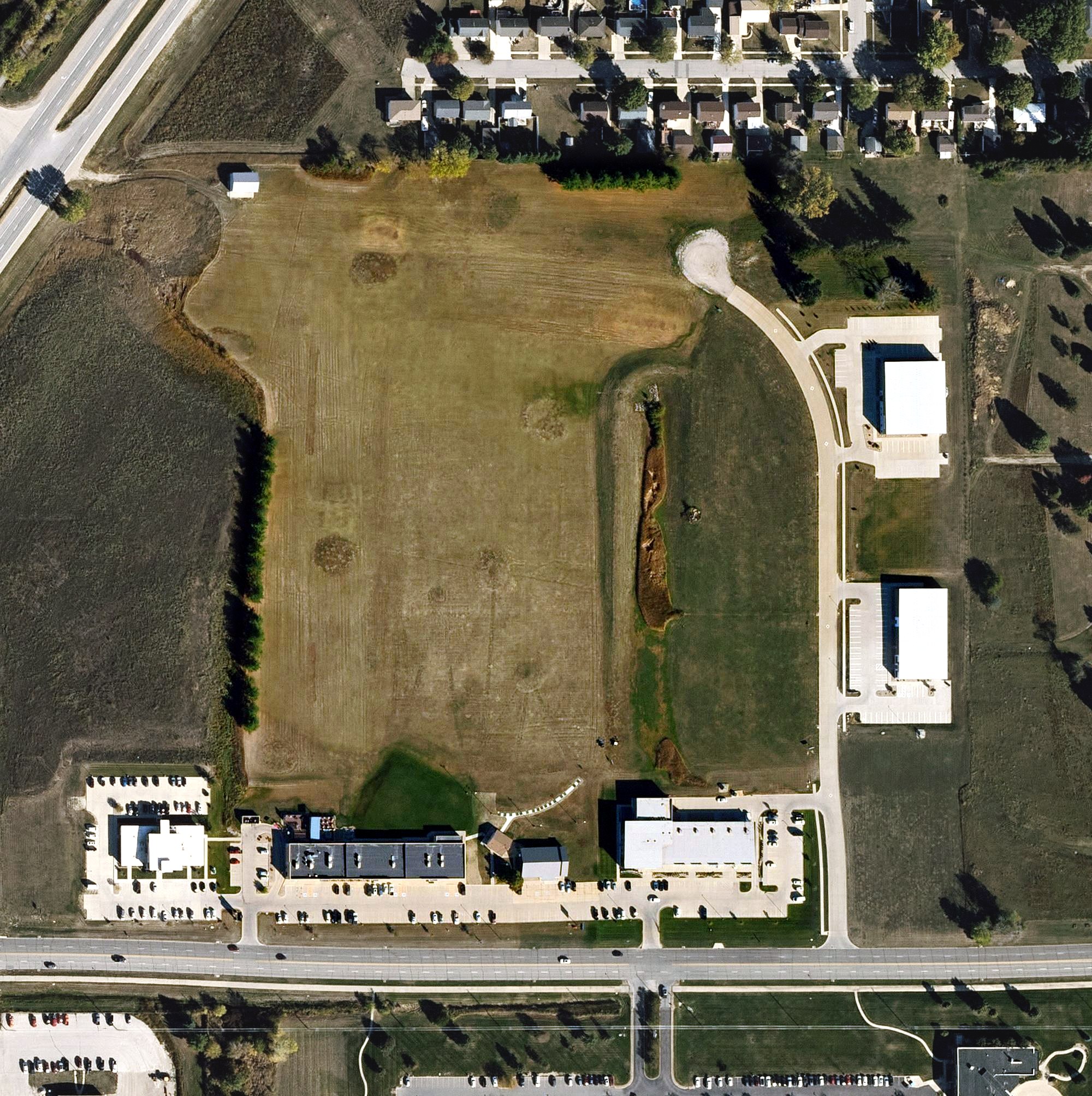 Aerial view of Cedar Valley Golf Center, IA