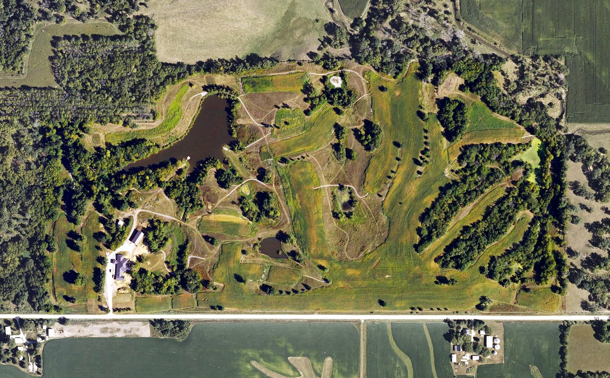 Aerial view of Cedar Valley Golf Course, IA