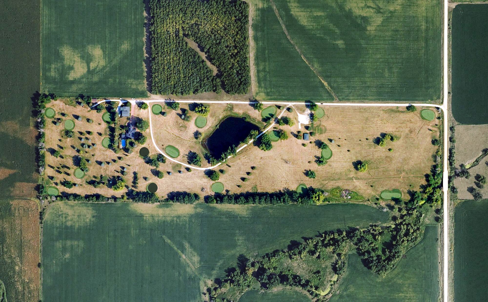 Aerial view of Collison Par 3 Golf Course, IA