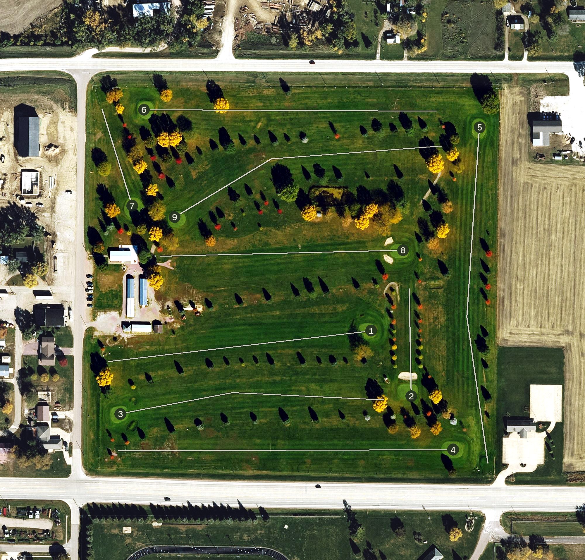 Aerial view of Correctionville Golf Club, IA
