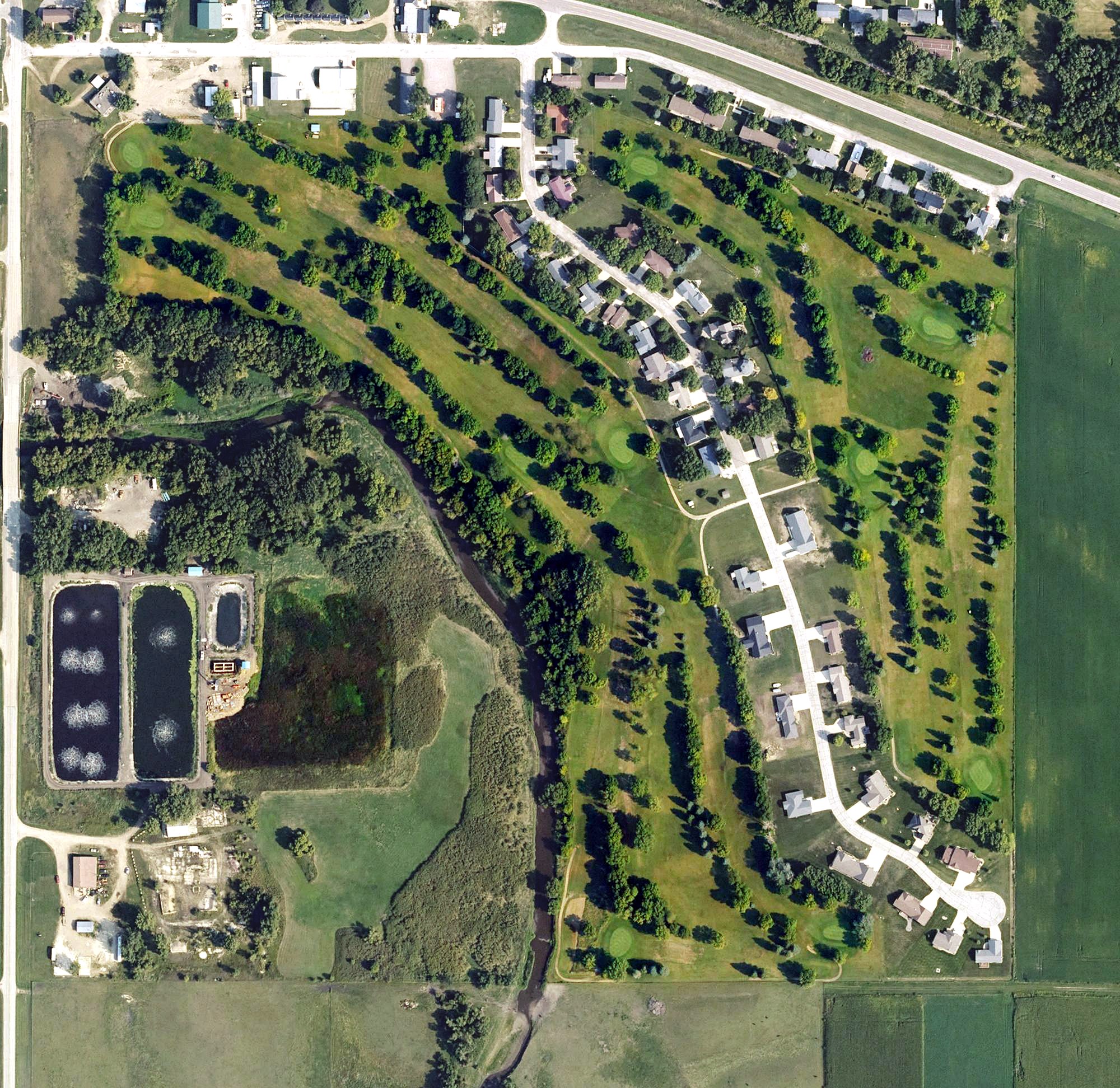 Aerial view of Country Greens Golf Course, IA