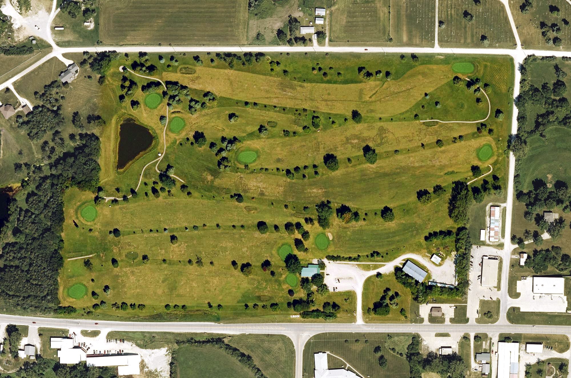 Aerial view of Decatur County Golf and Country Club, IA