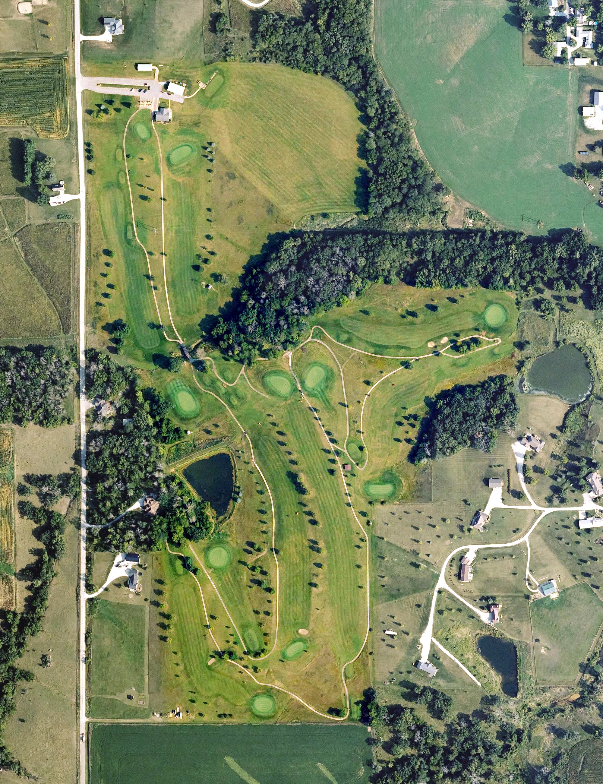 Aerial view of Diamond Trail Golf Club, IA
