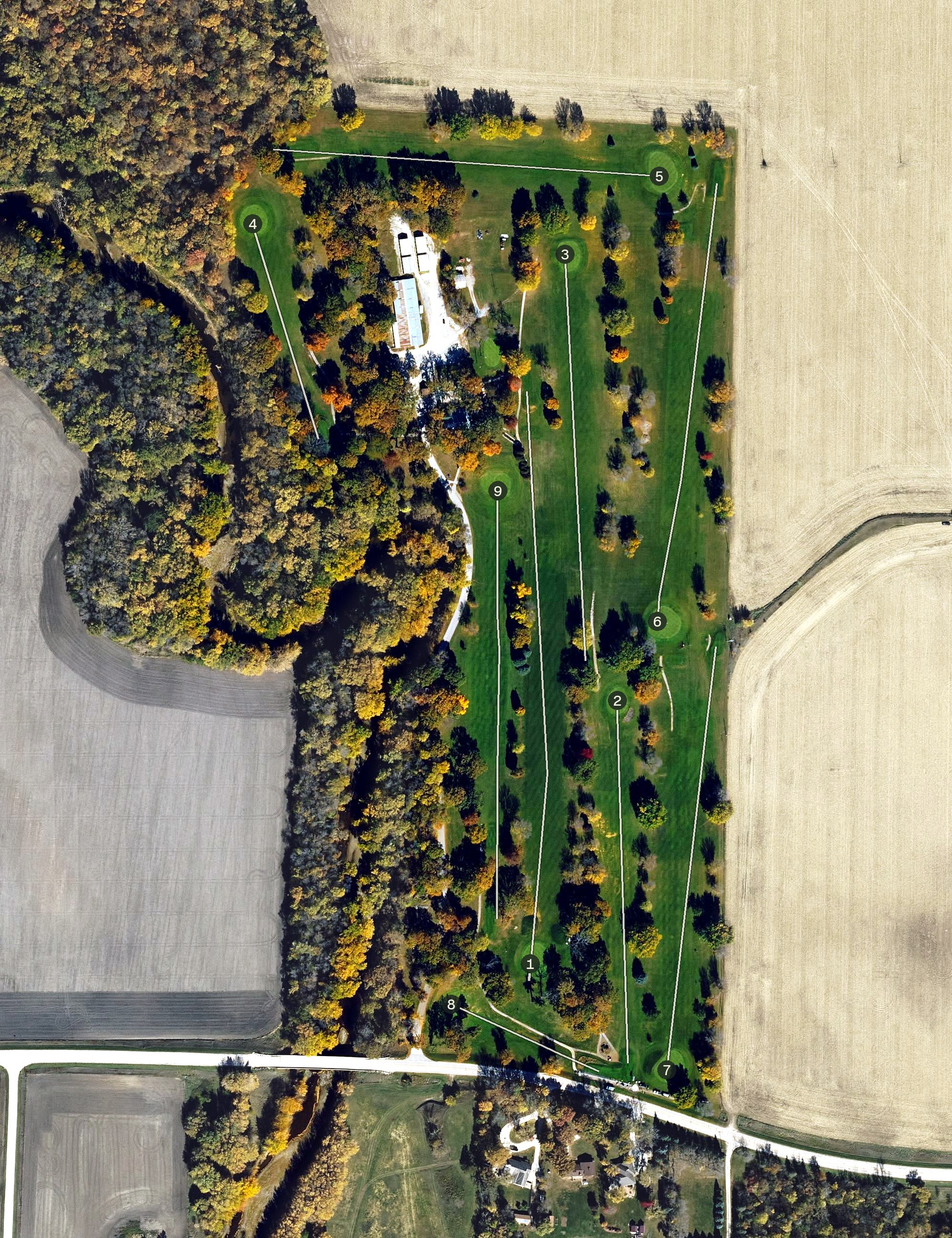 Aerial view of Eagle Grove Country Club, IA