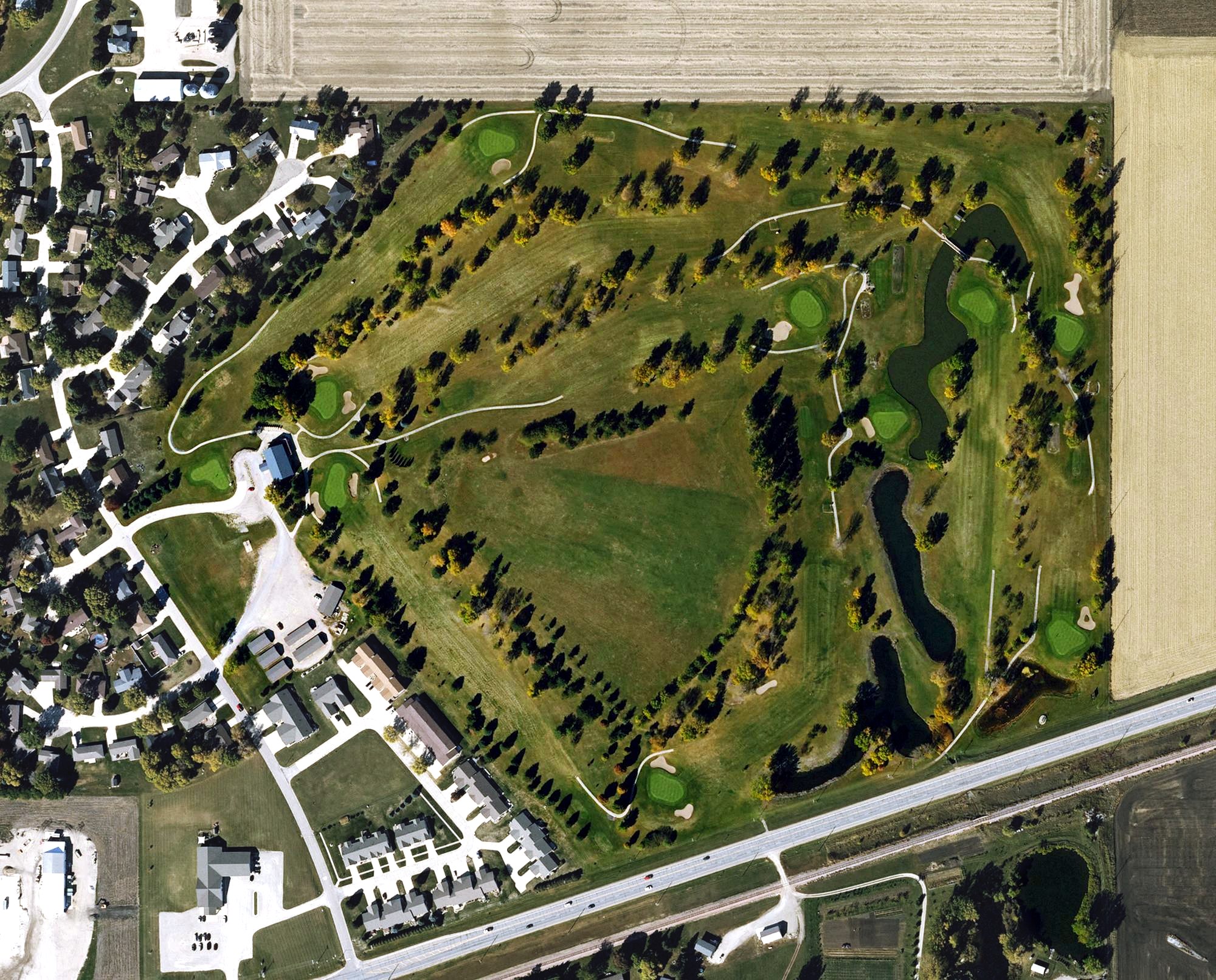 Aerial view of Garner Golf and Country Club, IA