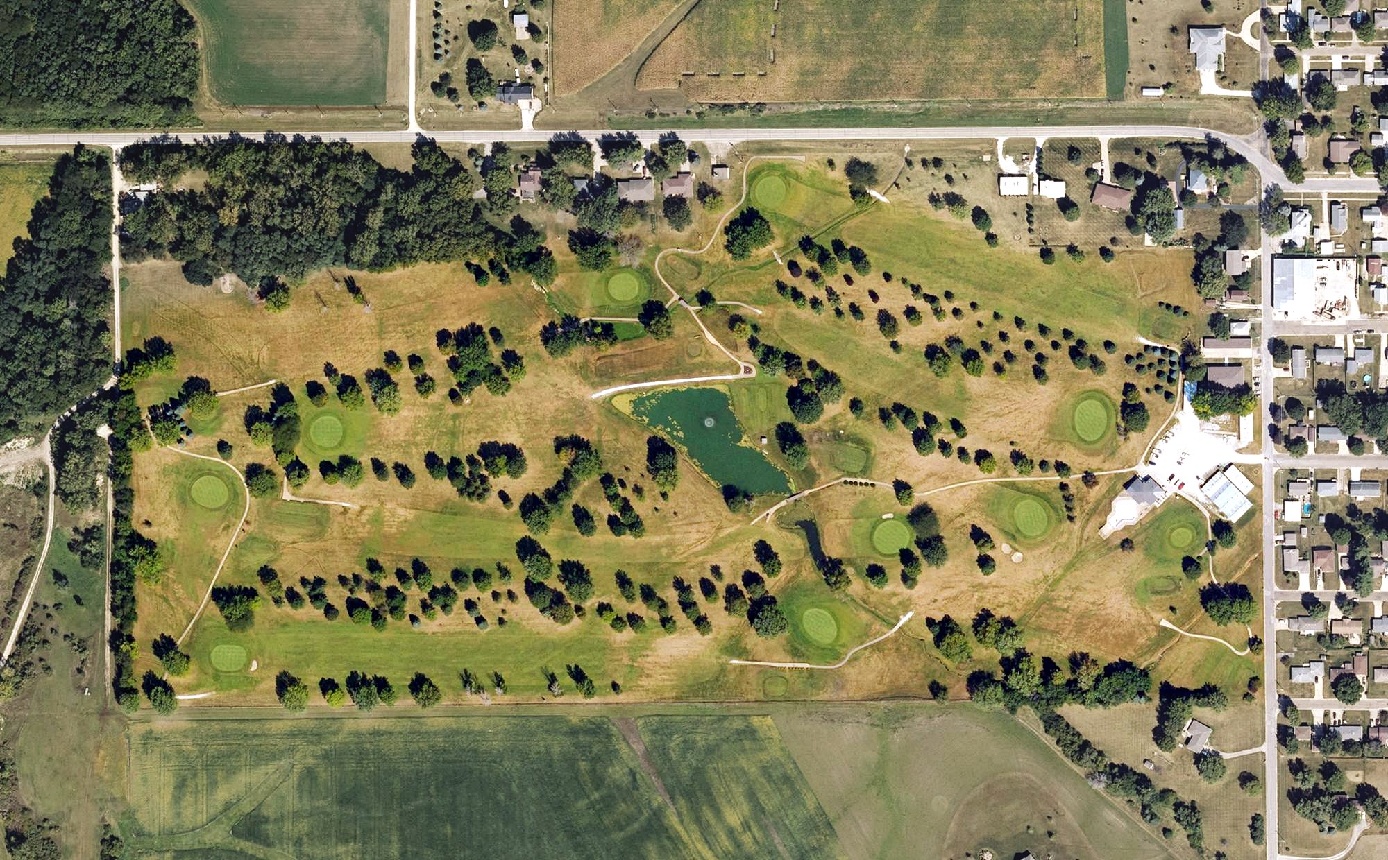 Aerial view of Gateway Recreation Golf Course, IA
