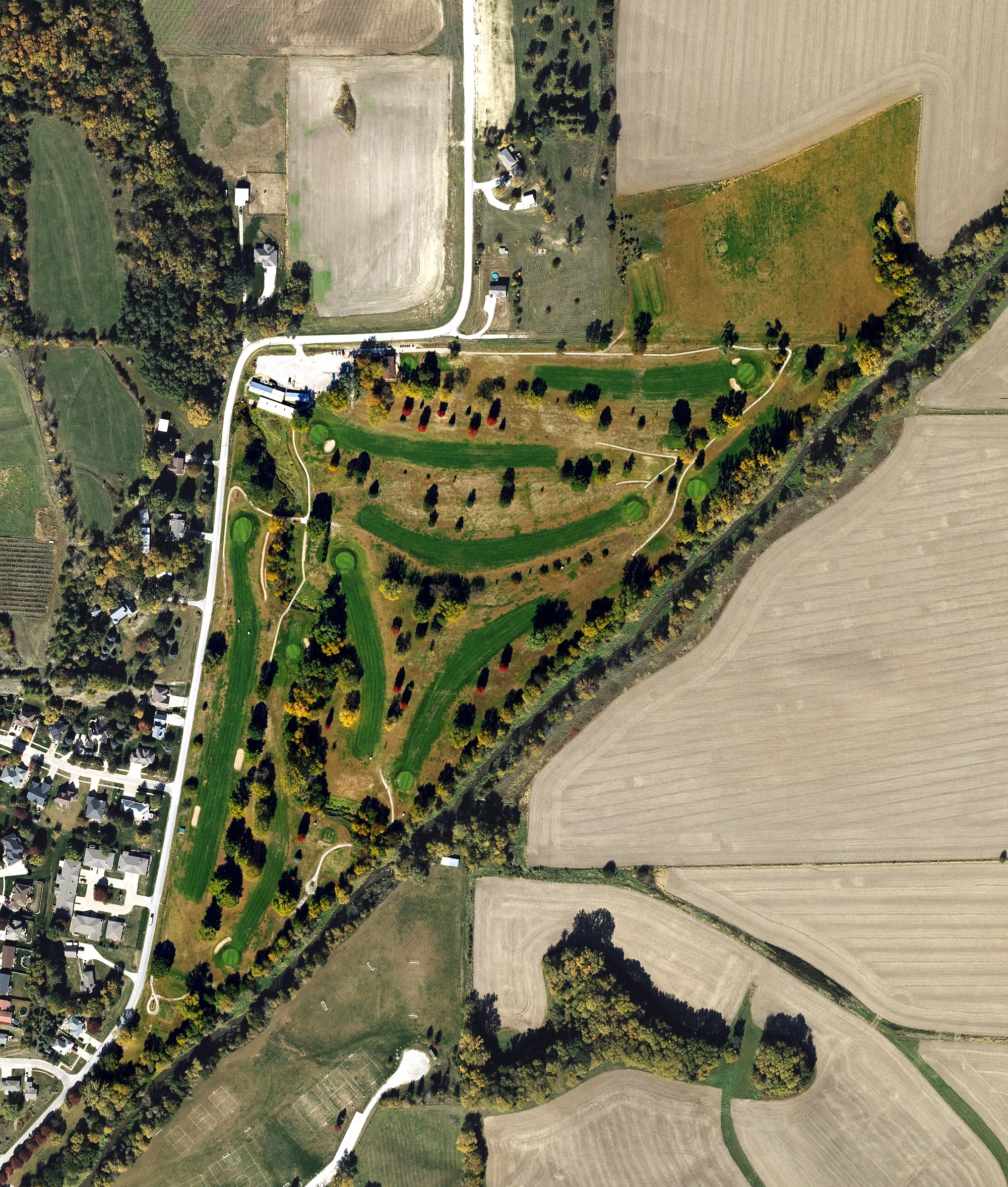 Aerial view of Glenwood Golf Course, IA